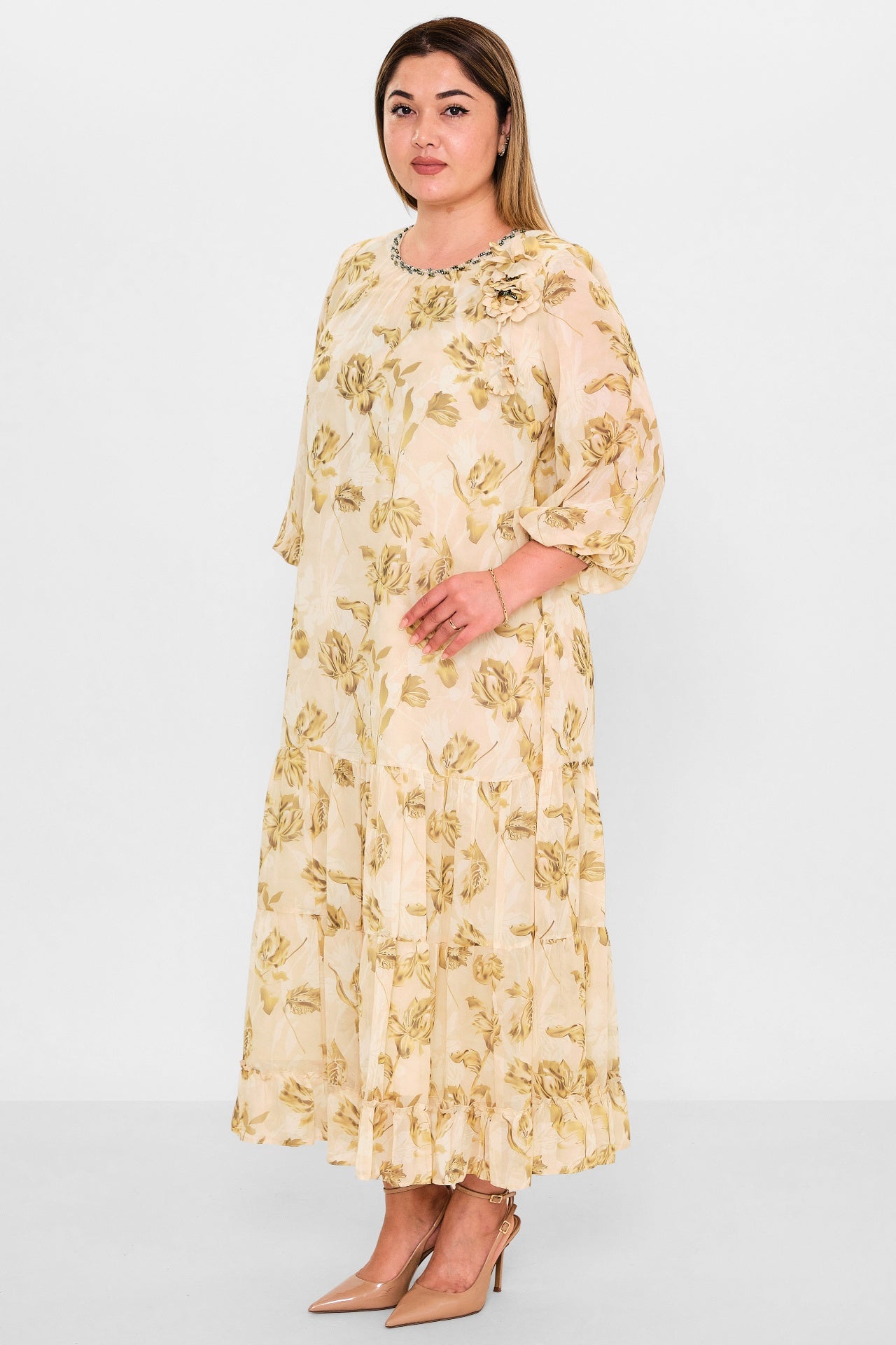 Gumanize - Plus Size Dress (GMZ2025-1178-7596) - 8690200142154