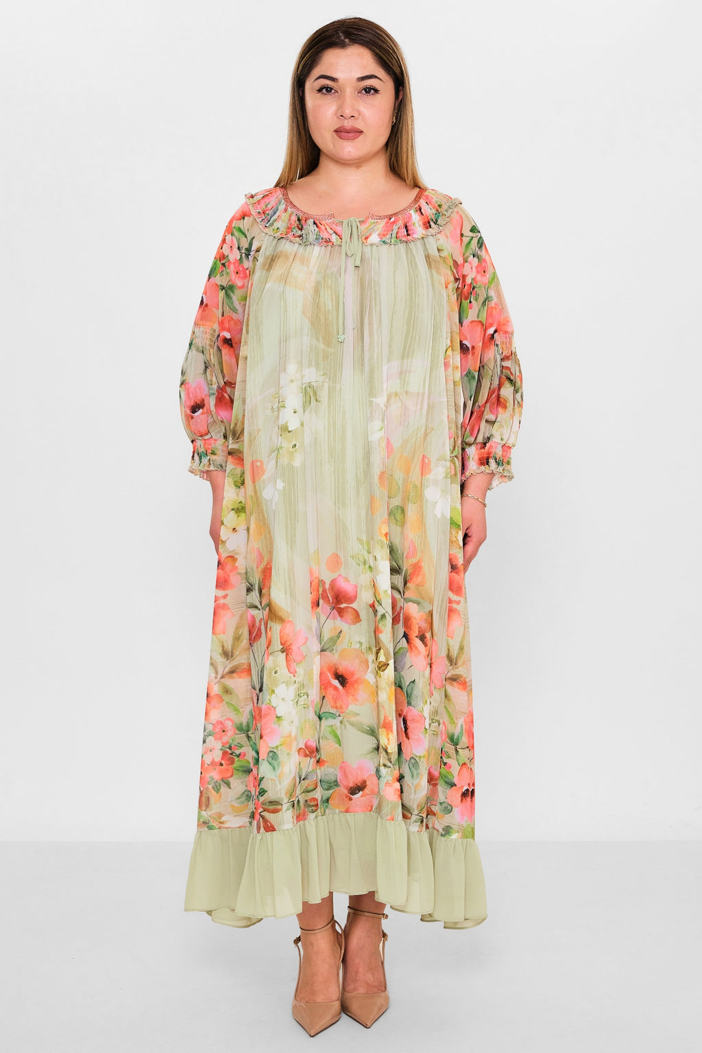 Gumanize - Plus Size Dress (GMZ2025-761-7143) - 8690200142161