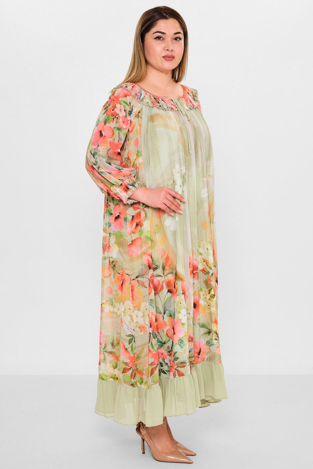 Gumanize - Plus Size Dress (GMZ2025-761-7143) - 8690200142161