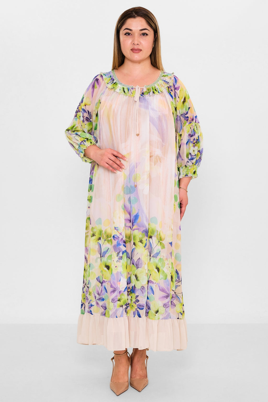 Gumanize - Plus Size Dress (GMZ2025-761-7143) - 8690200142178