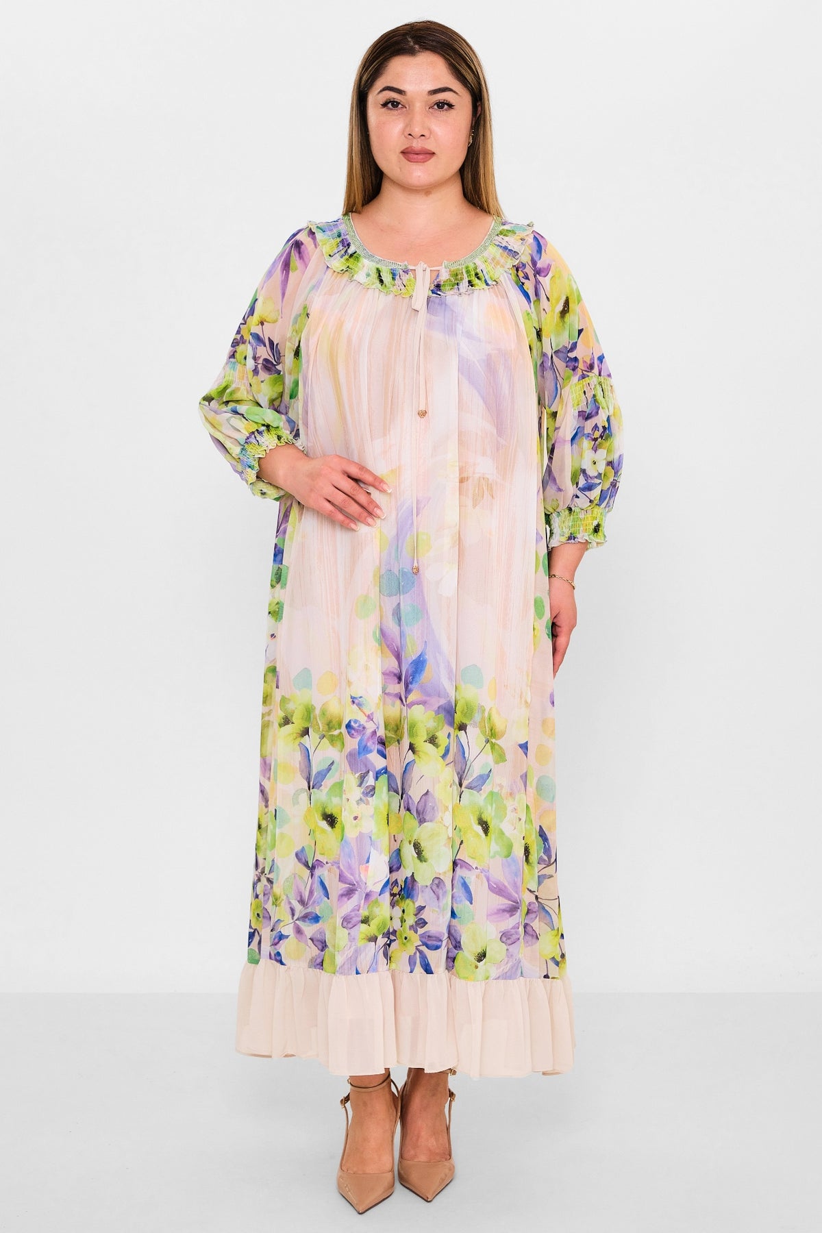 Gumanize - Plus Size Dress (GMZ2025-761-7143) - 8690200142178