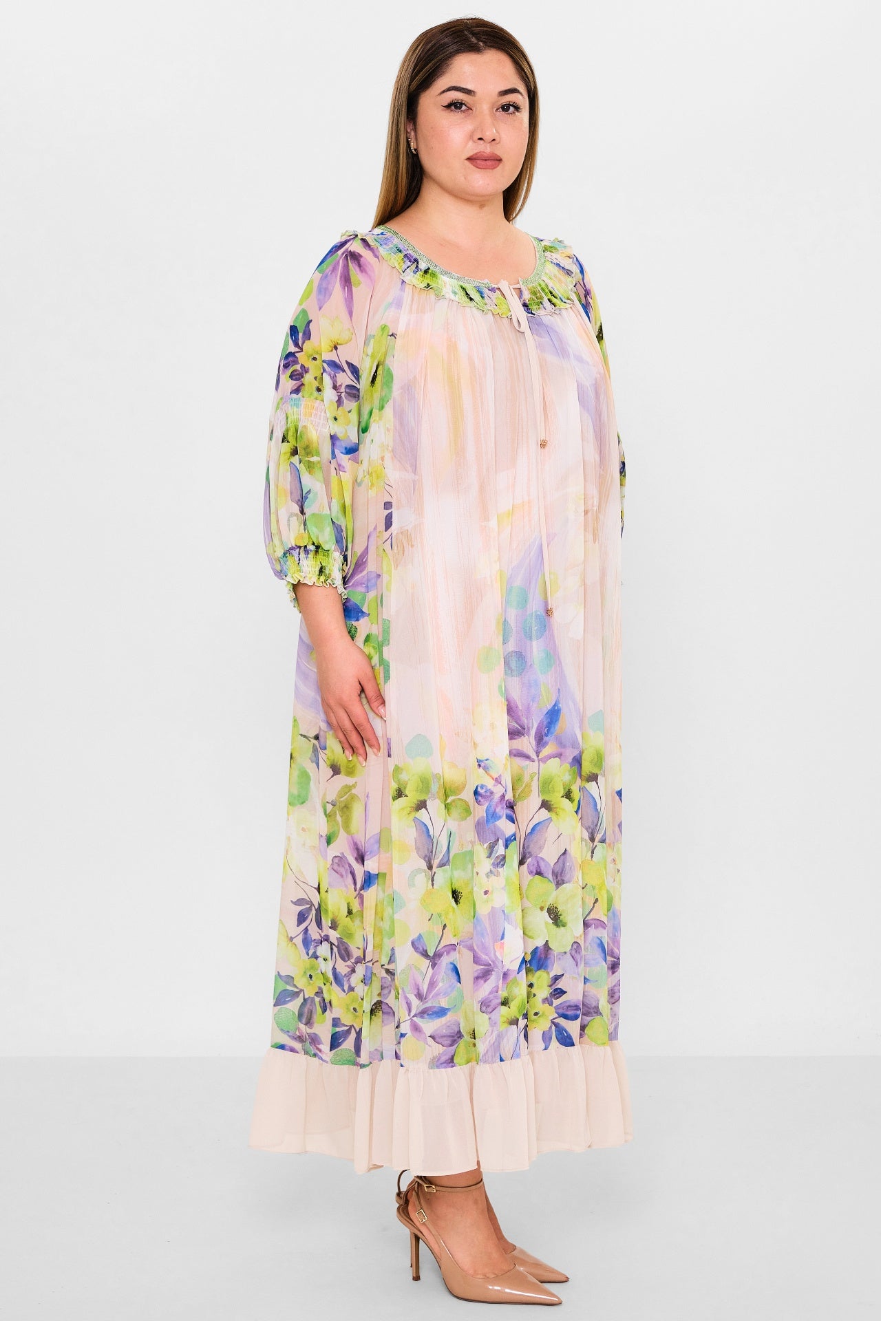 Gumanize - Plus Size Dress (GMZ2025-761-7143) - 8690200142178