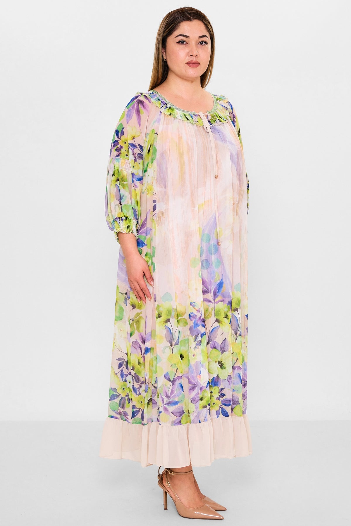 Gumanize - Plus Size Dress (GMZ2025-761-7143) - 8690200142178