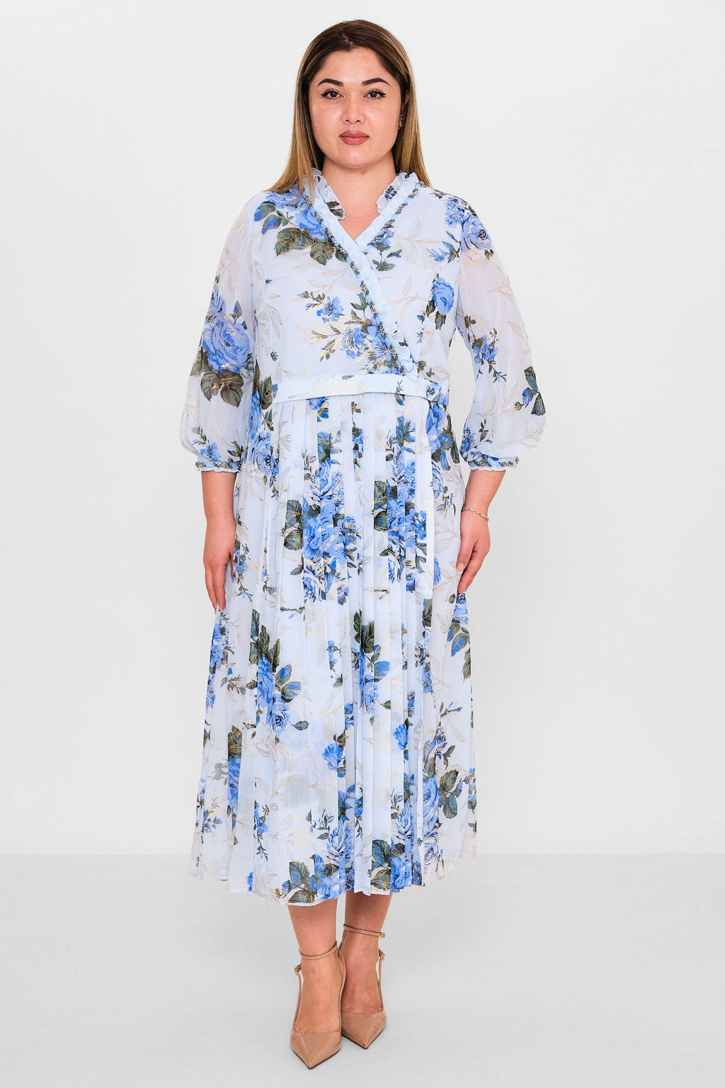 Gumanize - Plus Size Dress (GMZ2025-830-7562) - 8690200142192