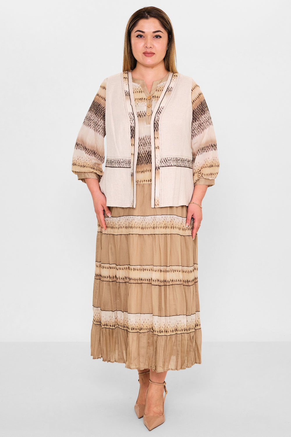 Gumanize - Plus Size Dress (GMZ2025-841-7706) - 8690200142215