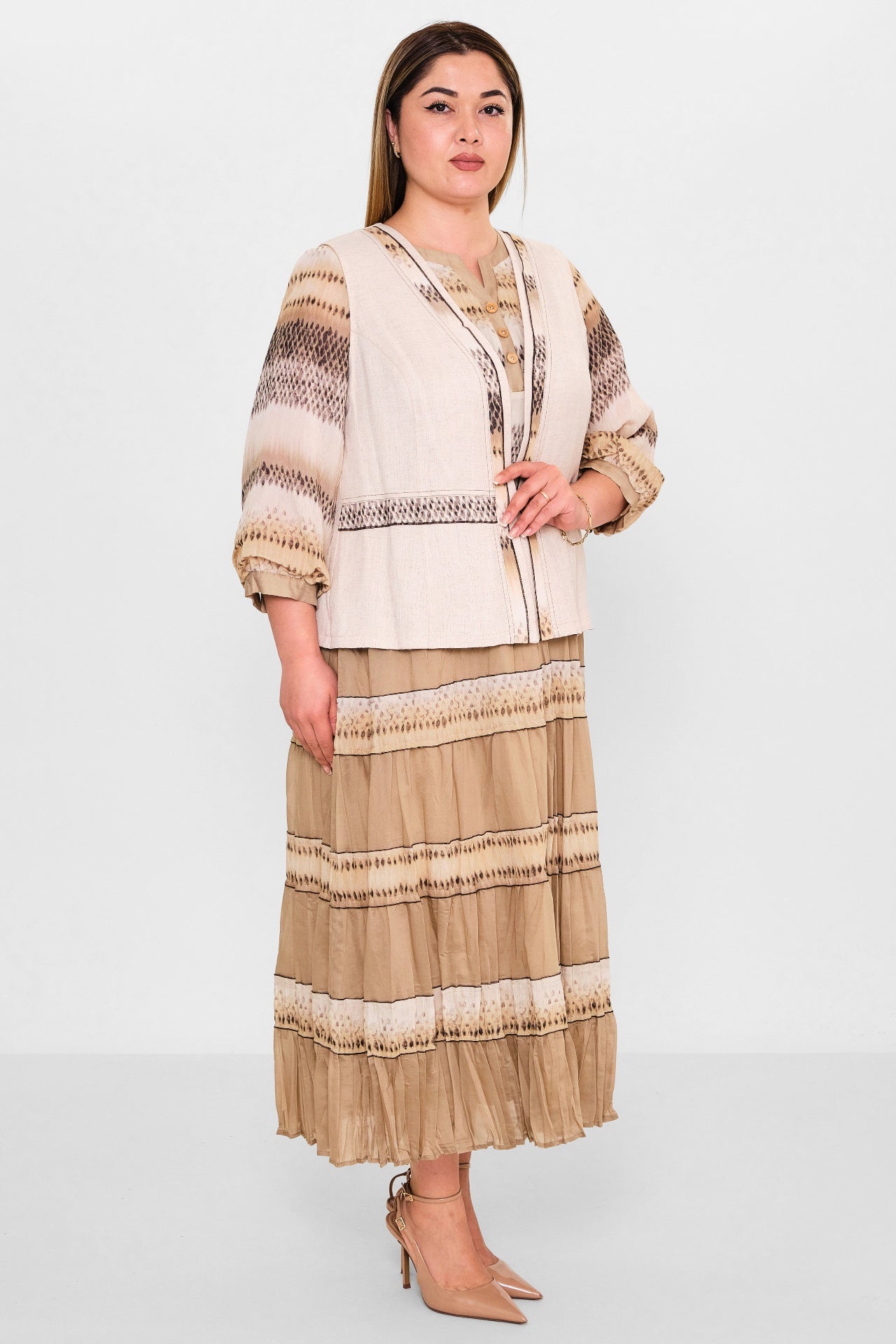Gumanize - Plus Size Dress (GMZ2025-841-7706) - 8690200142215