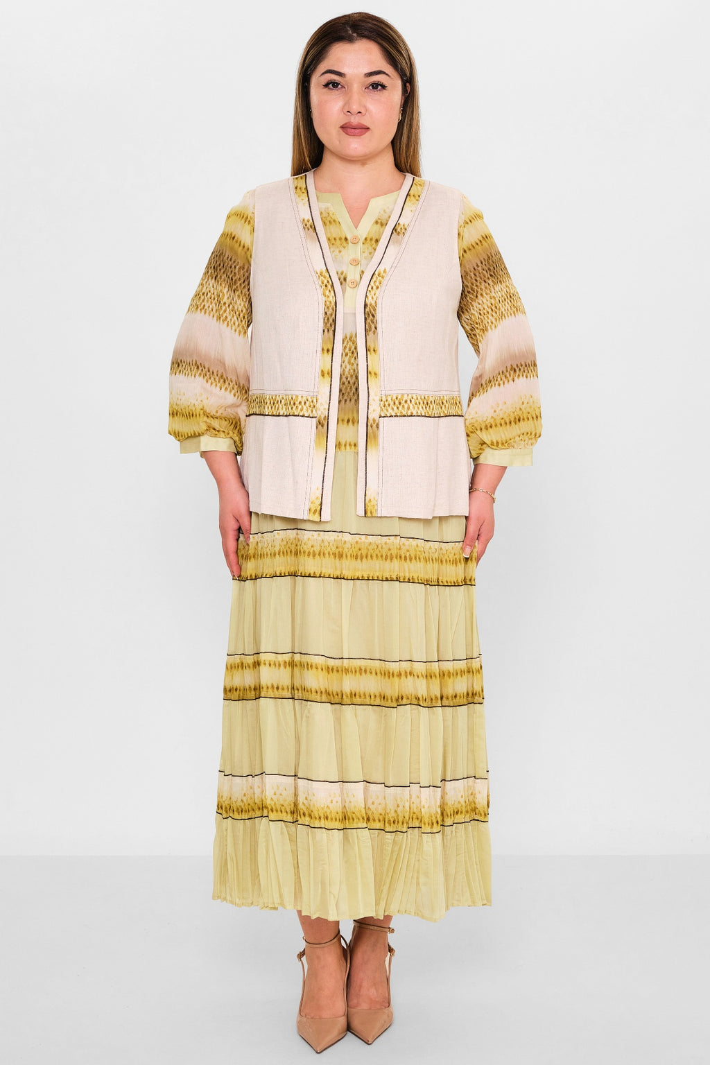Gumanize - Plus Size Dress (GMZ2025-841-7706) - 8690200142222