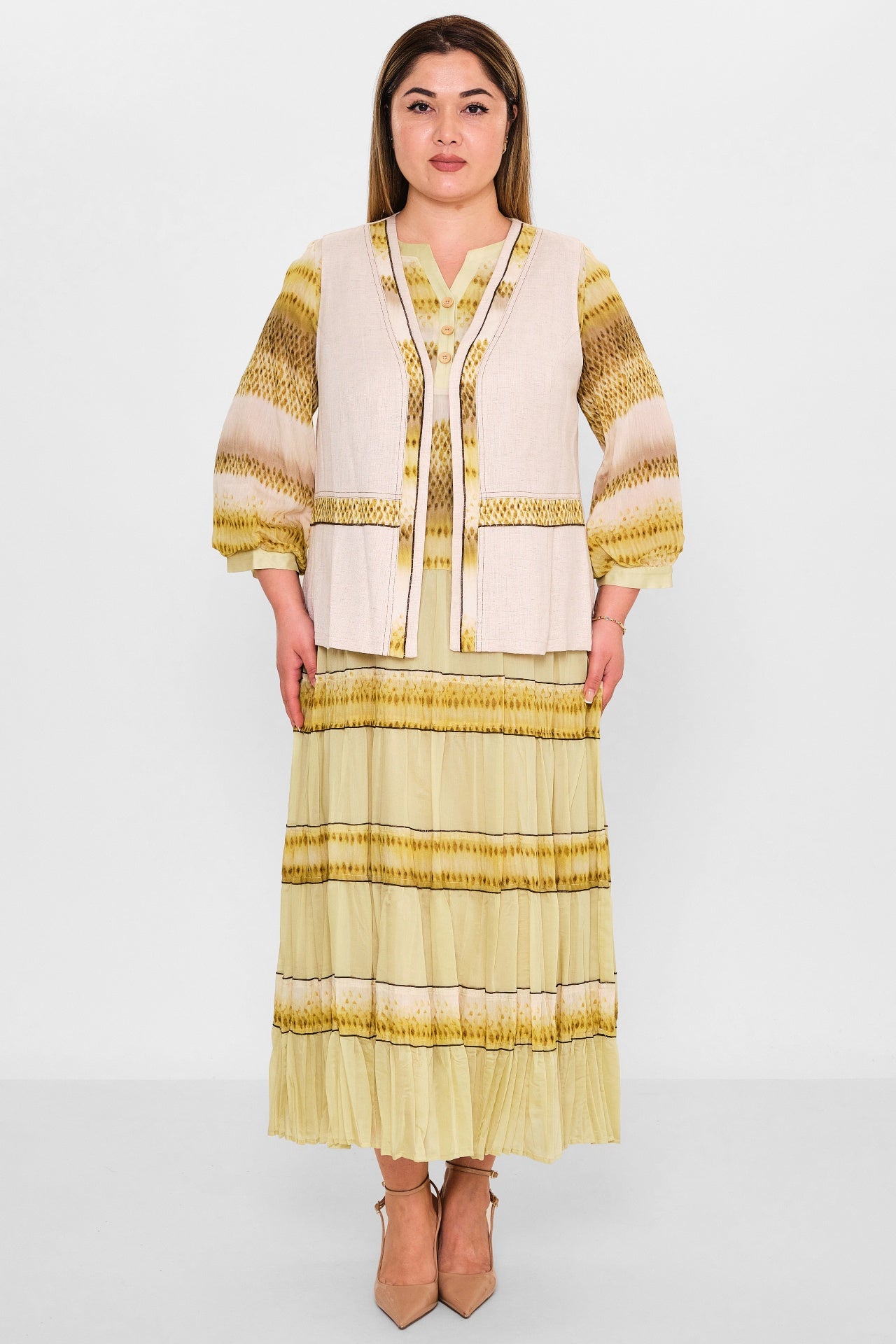 Gumanize - Plus Size Dress (GMZ2025-841-7706) - 8690200142222