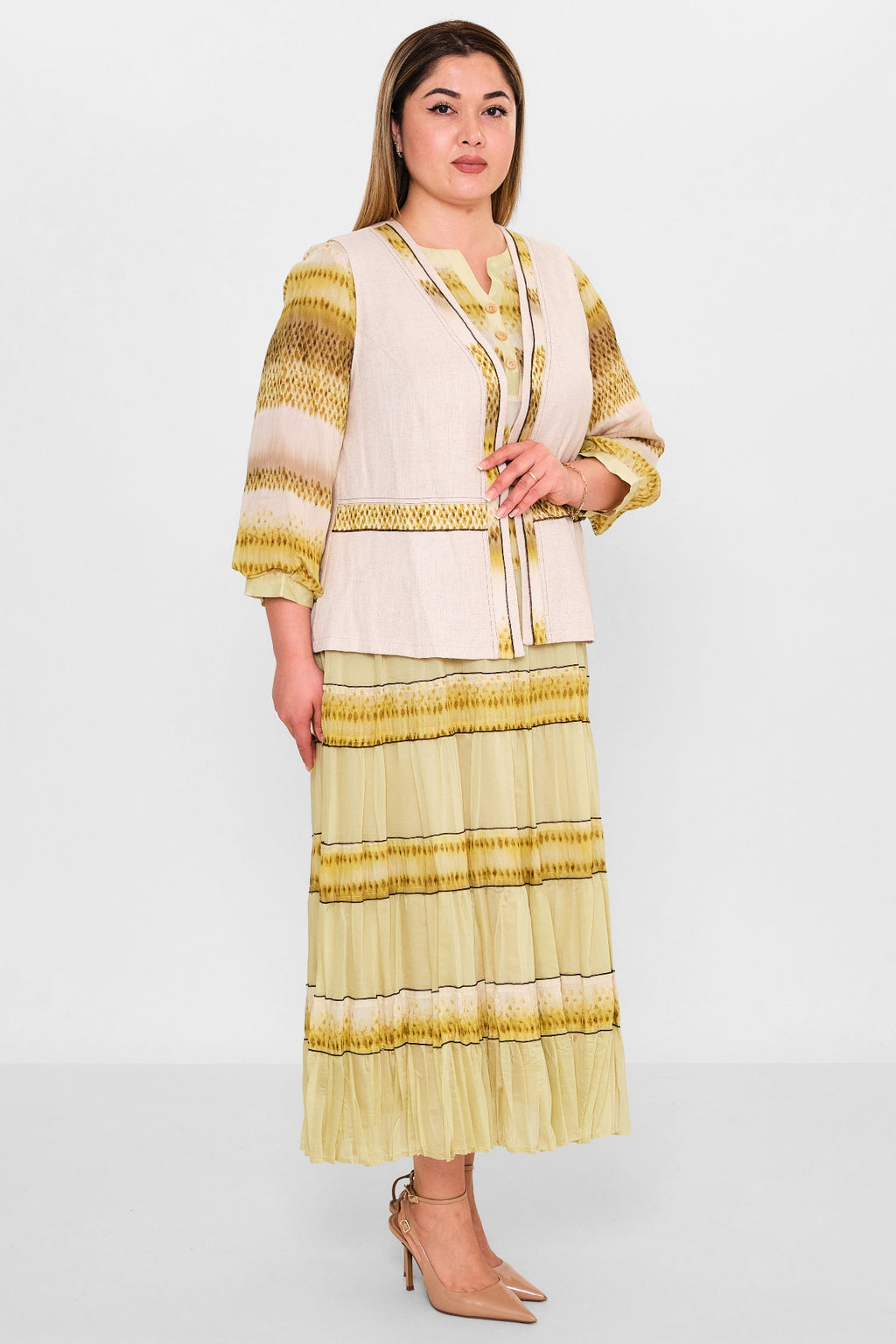 Gumanize - Plus Size Dress (GMZ2025-841-7706) - 8690200142222