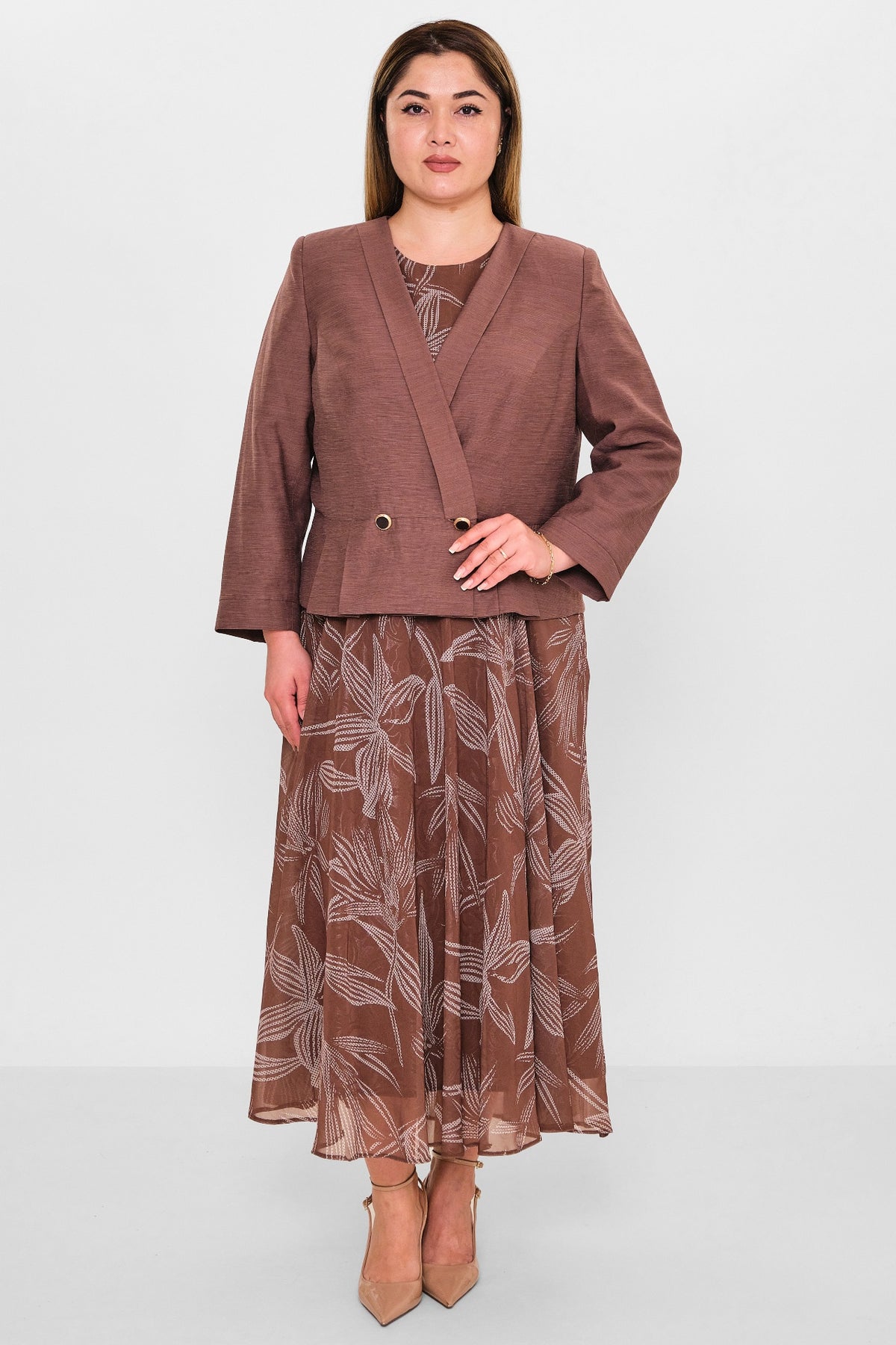 Gumanize - Plus Size Dress (GMZ2026-657-8181) - 8690200142291