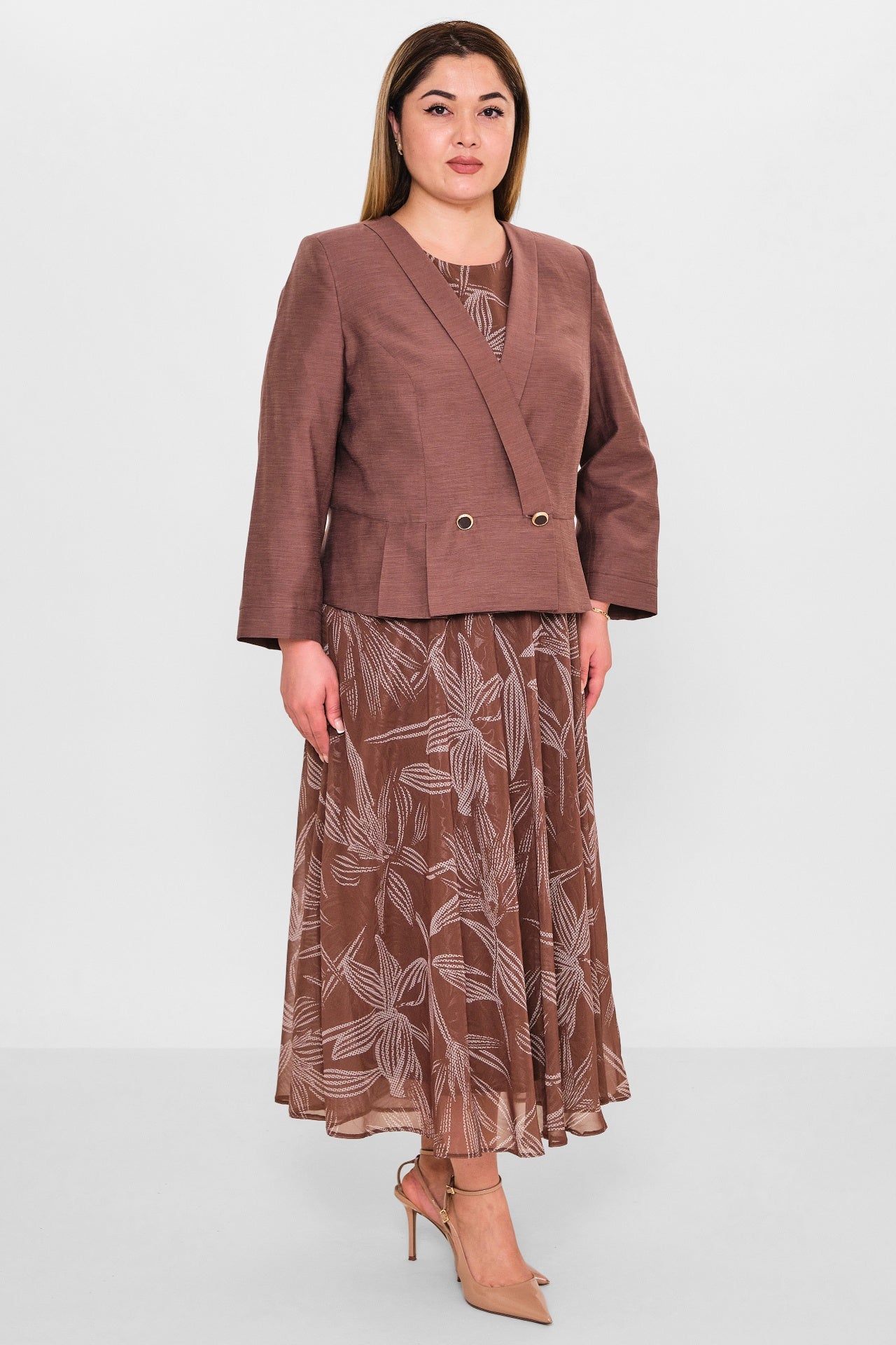 Gumanize - Plus Size Dress (GMZ2026-657-8181) - 8690200142291