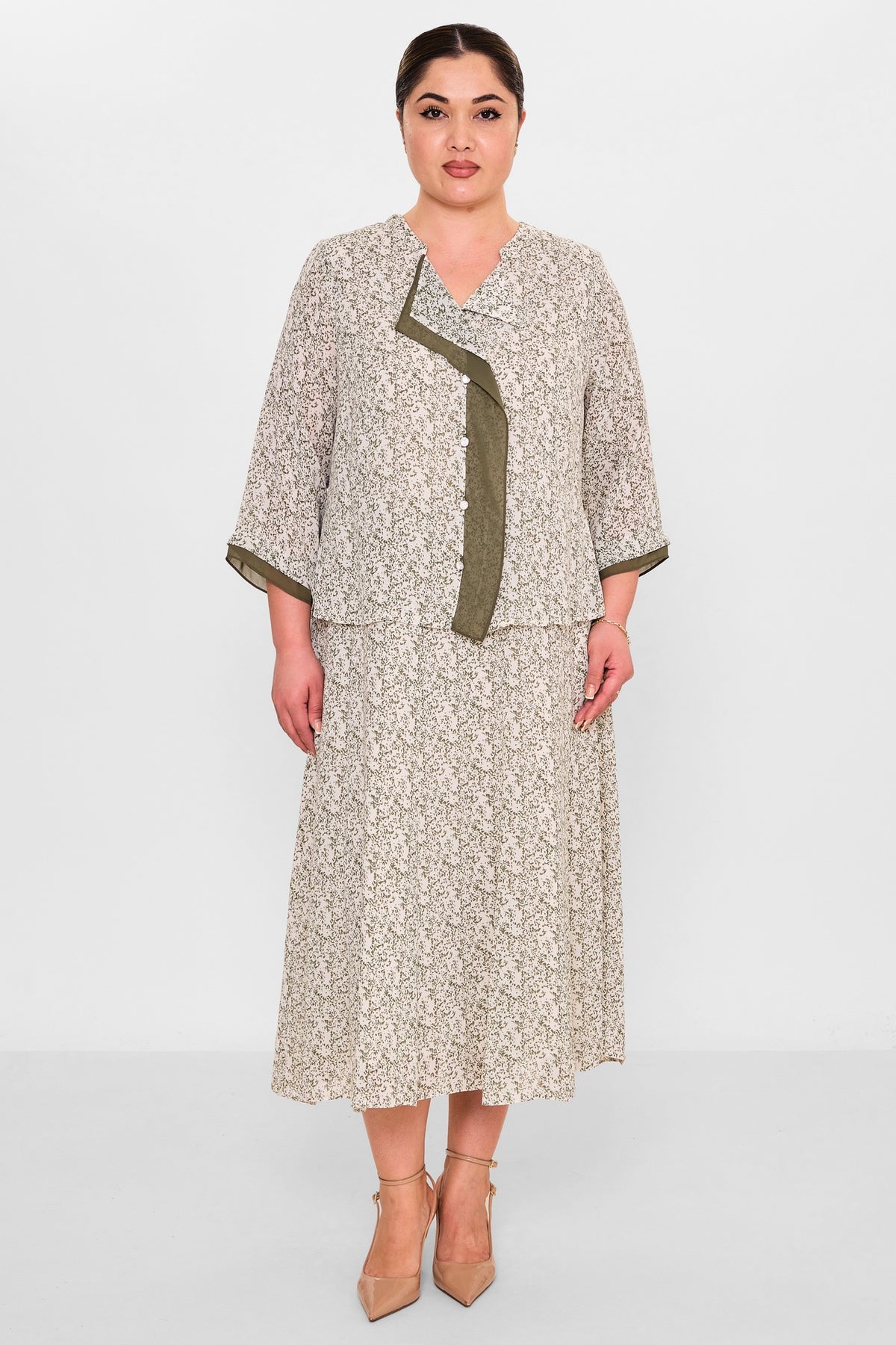 Gumanize - Extended Plus Size Dress (GMZ2026-797-8185) - 8690200142307