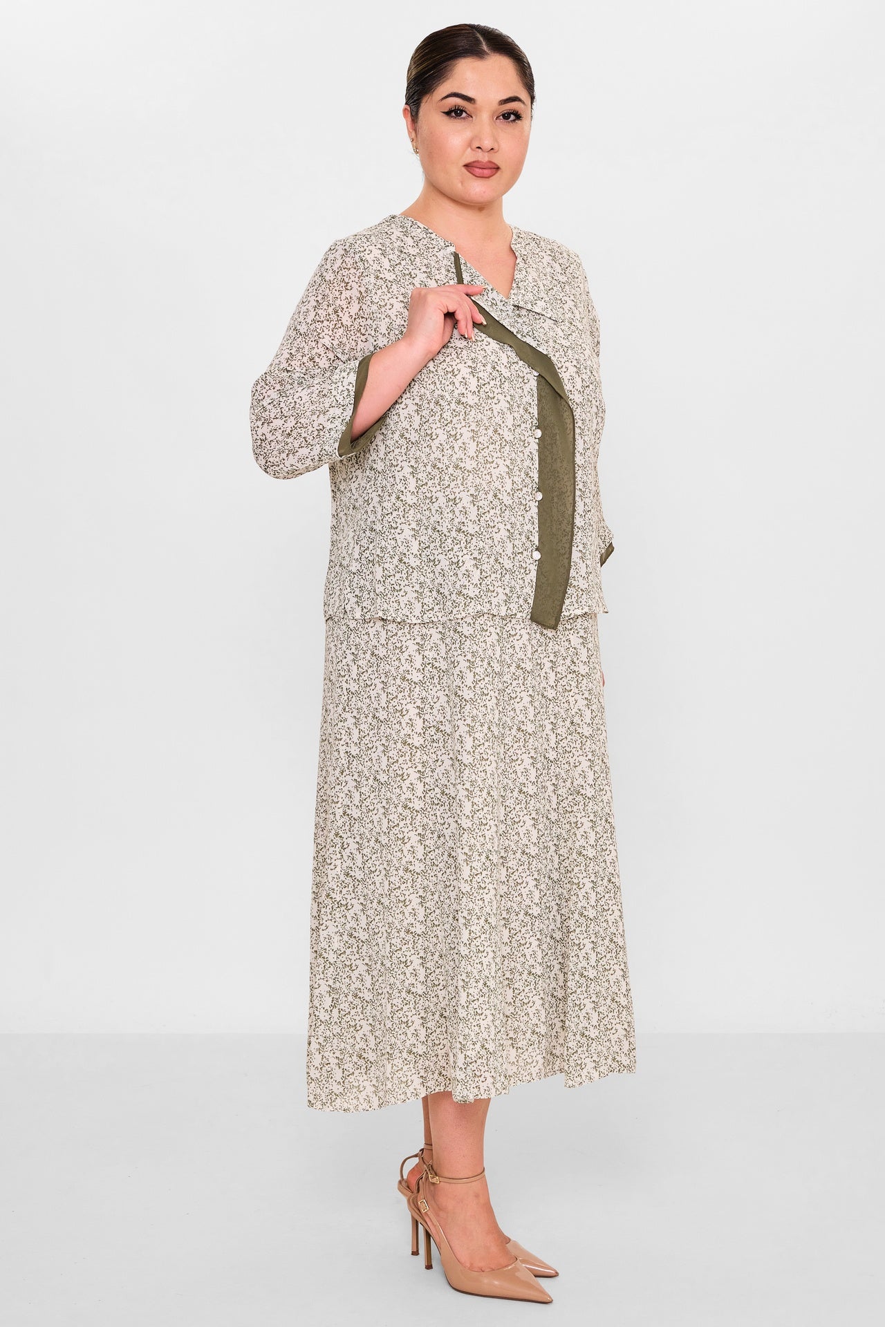 Gumanize - Extended Plus Size Dress (GMZ2026-797-8185) - 8690200142307