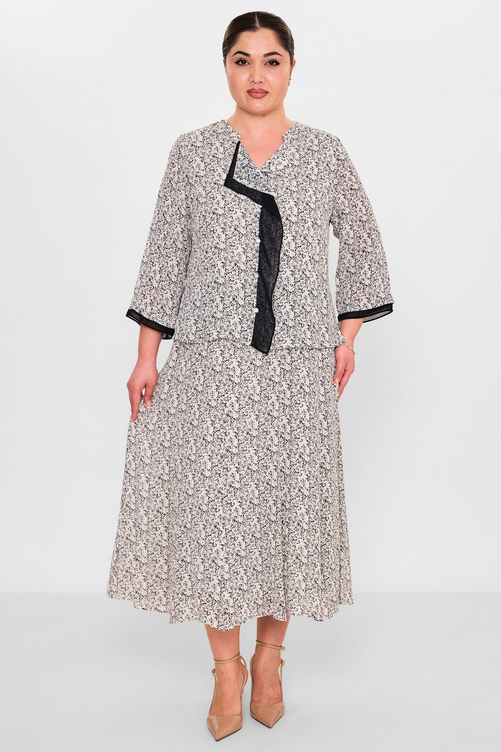 Gumanize - Extended Plus Size Dress (GMZ2026-797-8185) - 8690200142314