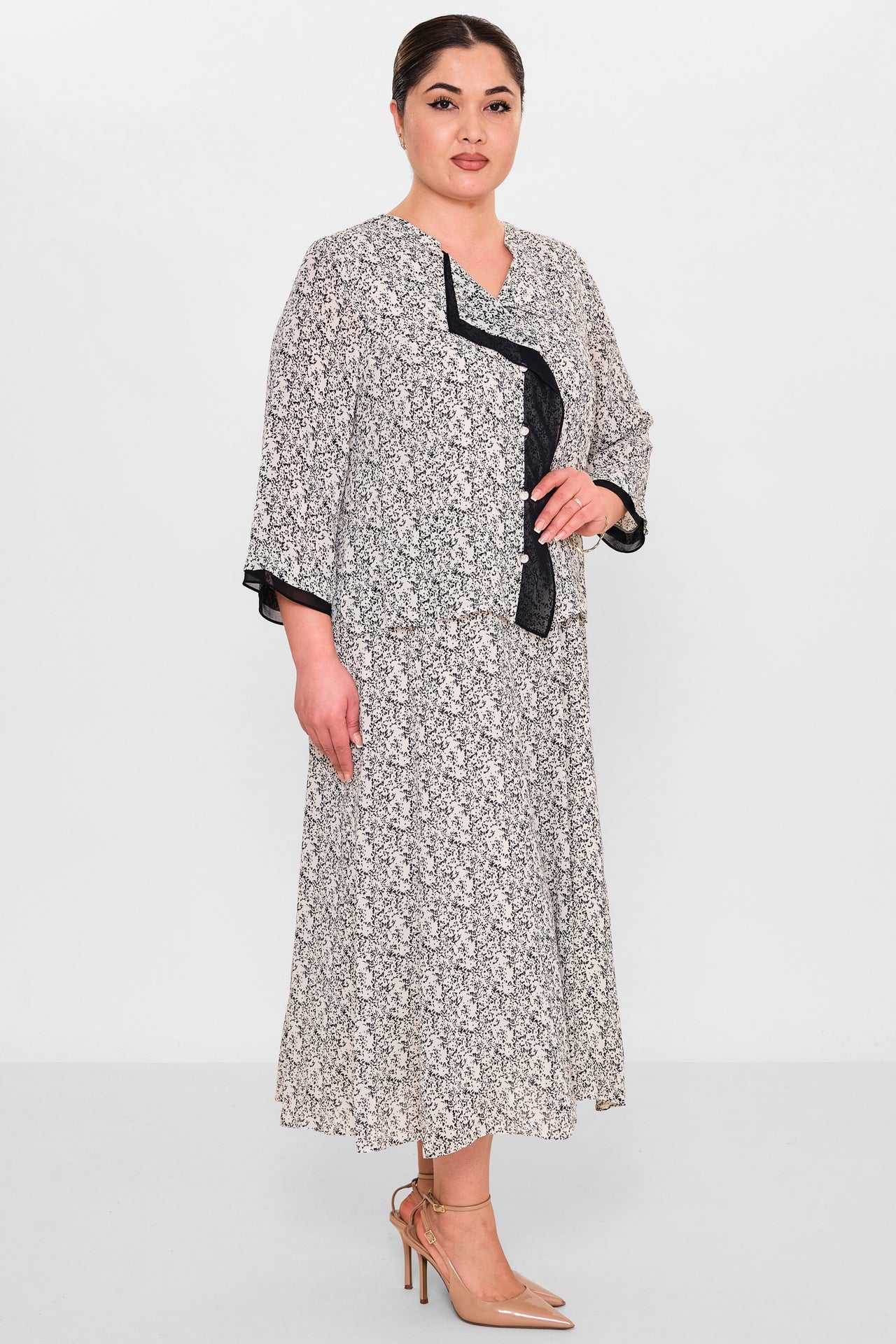 Gumanize - Extended Plus Size Dress (GMZ2026-797-8185) - 8690200142314