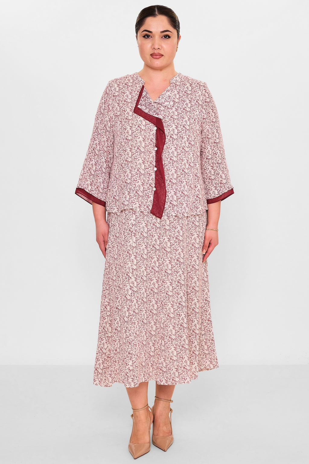 Gumanize - Extended Plus Size Dress (GMZ2026-797-8185) - 8690200142338