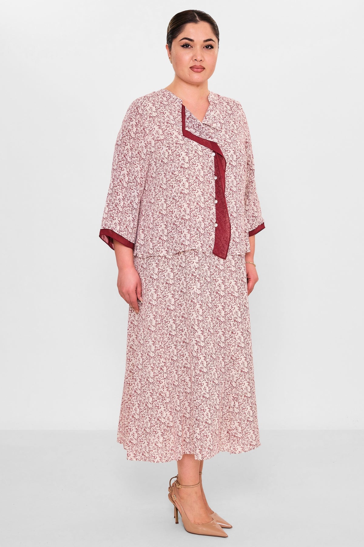 Gumanize - Extended Plus Size Dress (GMZ2026-797-8185) - 8690200142338