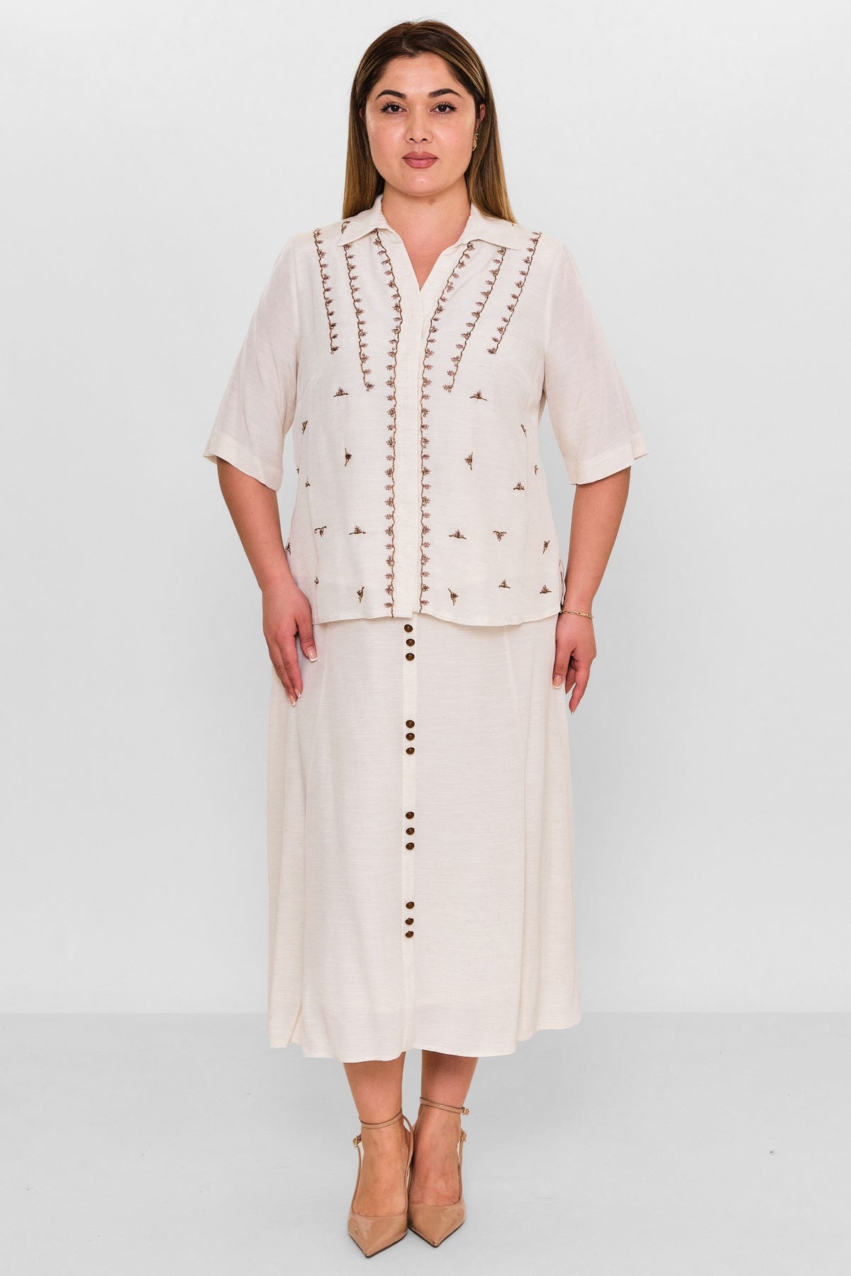 Gumanize - Plus Size Suit (GMZTK269-7715) - 8690200142352