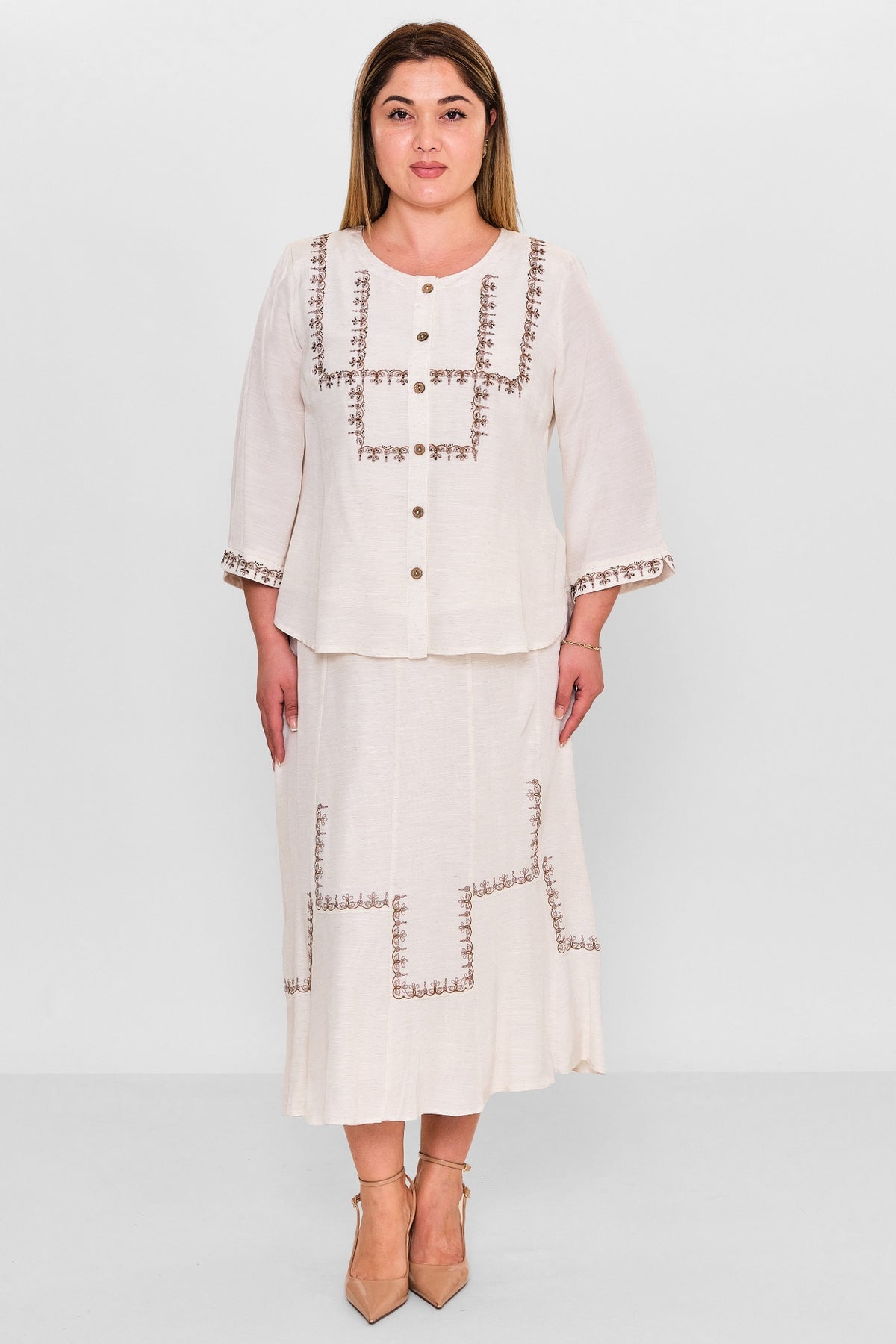 Gumanize - Plus Size Suit (GMZTK270-7715) - 8690200142369