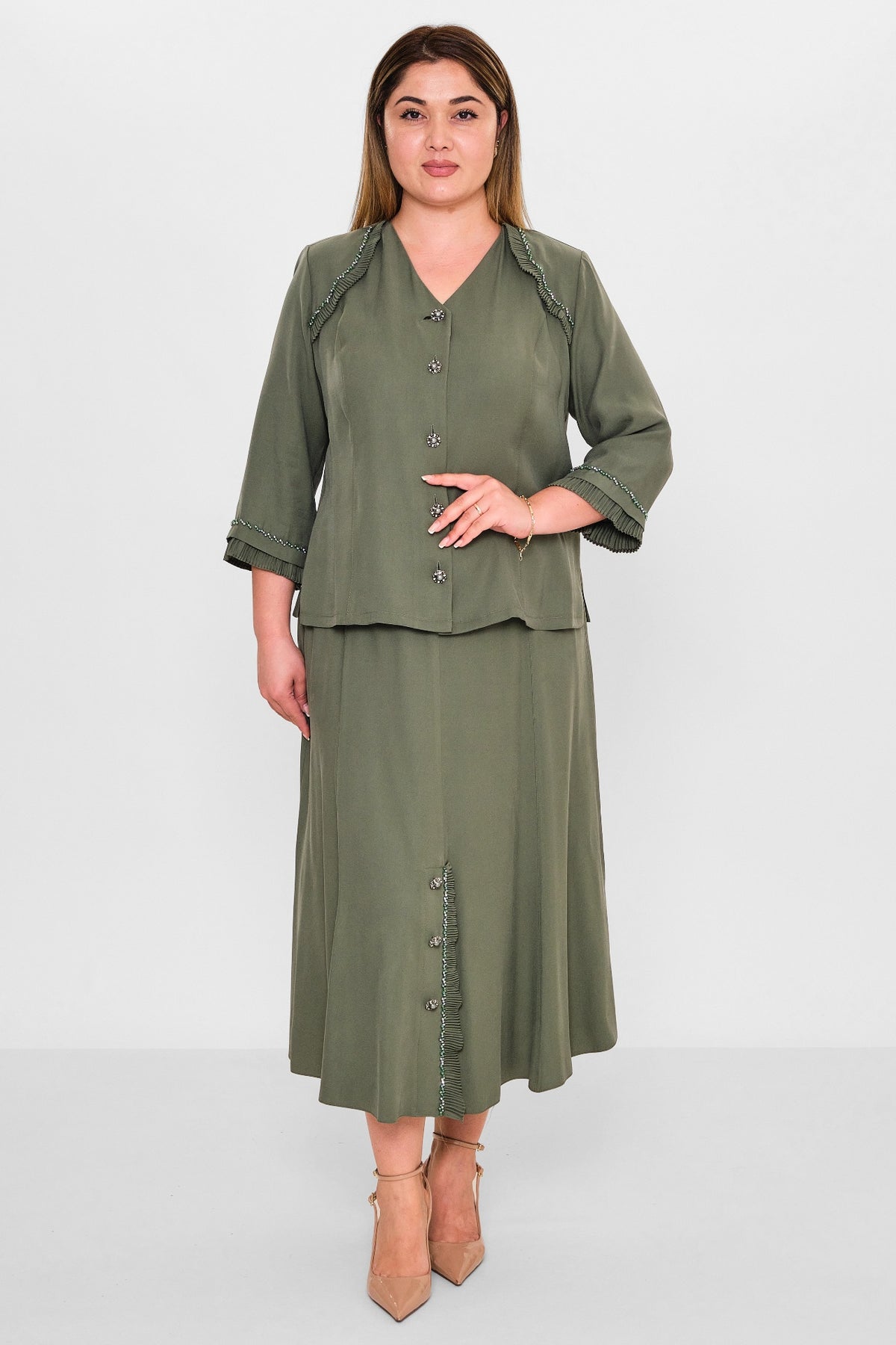 Gumanize - Plus Size Suit (GMZTK283-6934) - 8690200142376