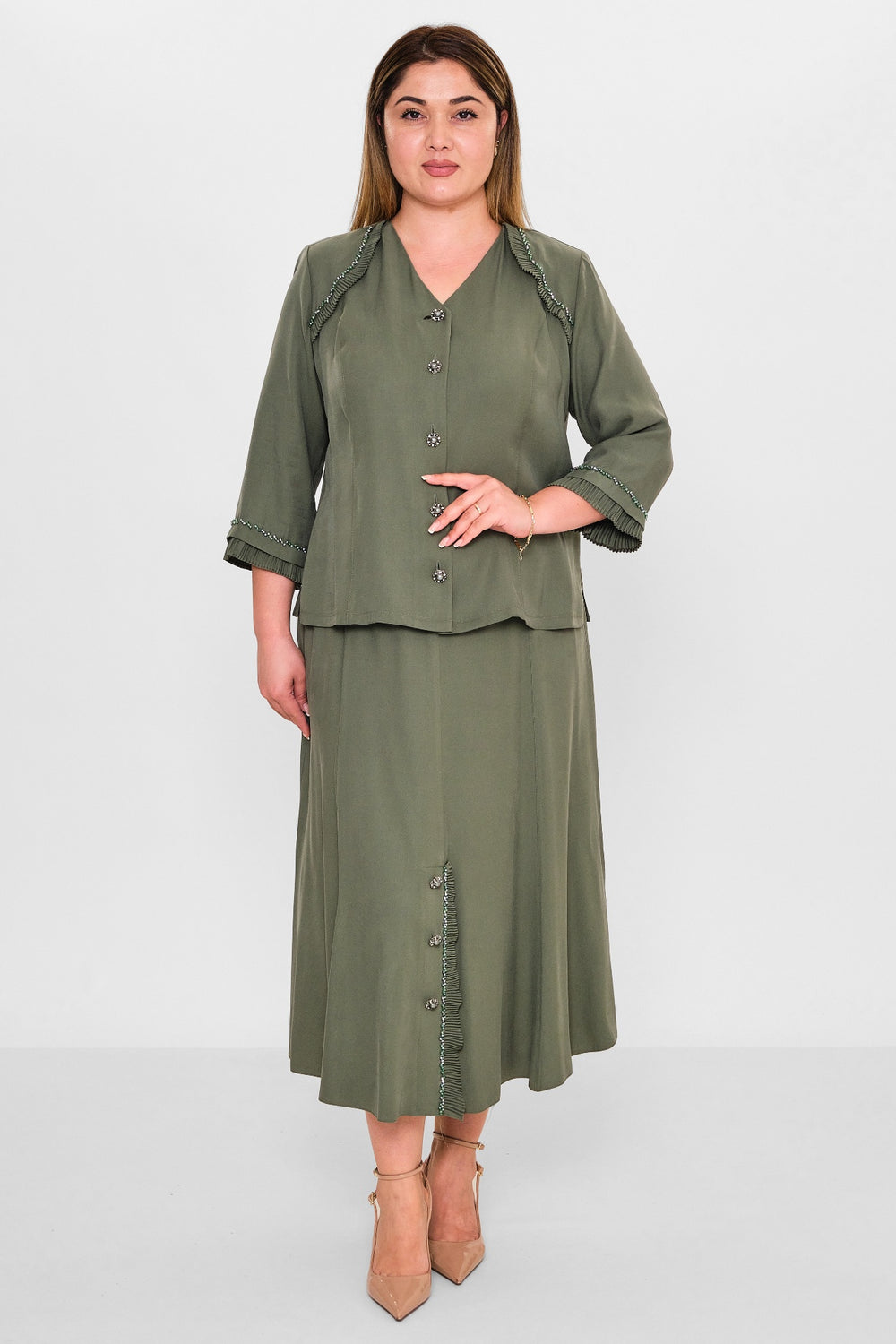 Gumanize - Plus Size Suit (GMZTK283-6934) - 8690200142376