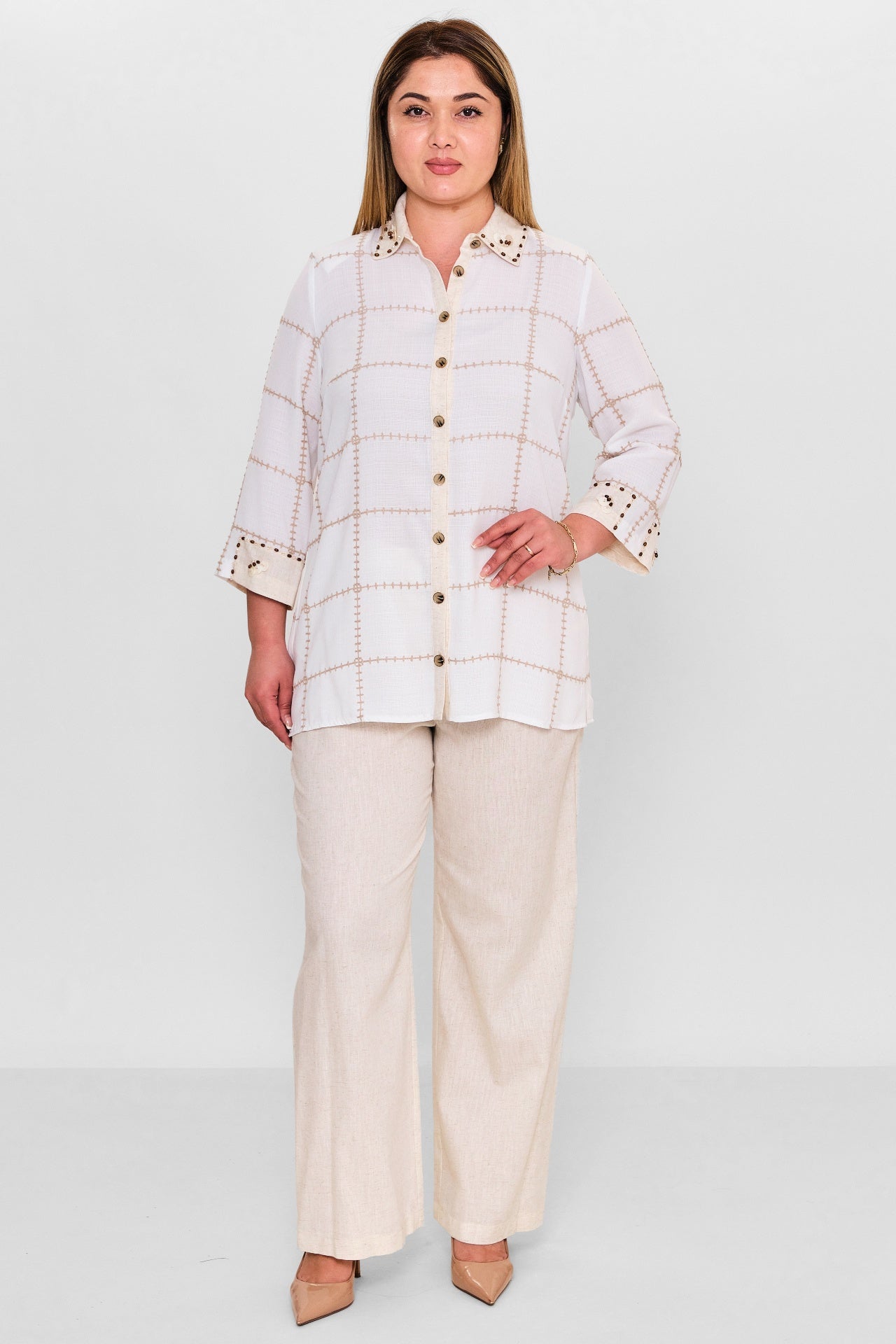 Gumanize - Plus Size Suit (GMZTK290-7745) - 8690200142413