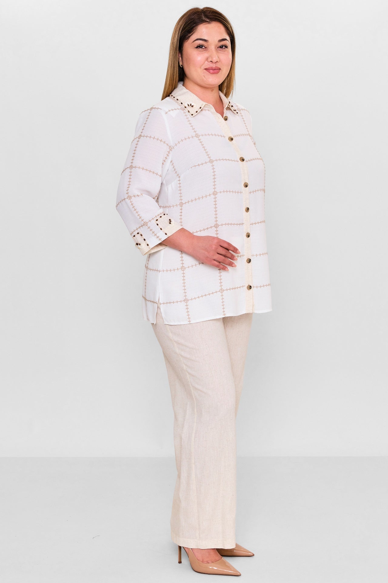 Gumanize - Plus Size Suit (GMZTK290-7745) - 8690200142413