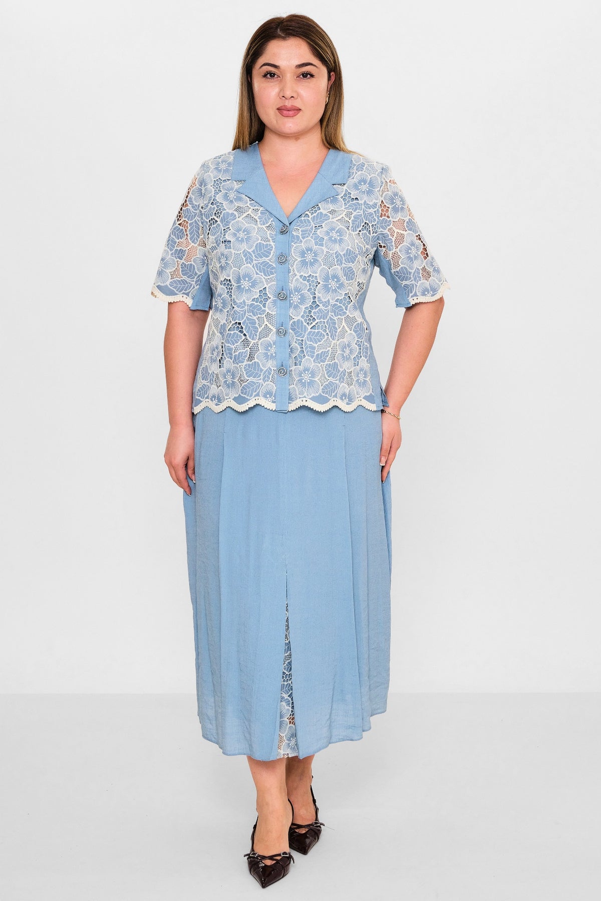 Gumanize - Plus Size Suit (GMZTK361-8125) - 8690200142451