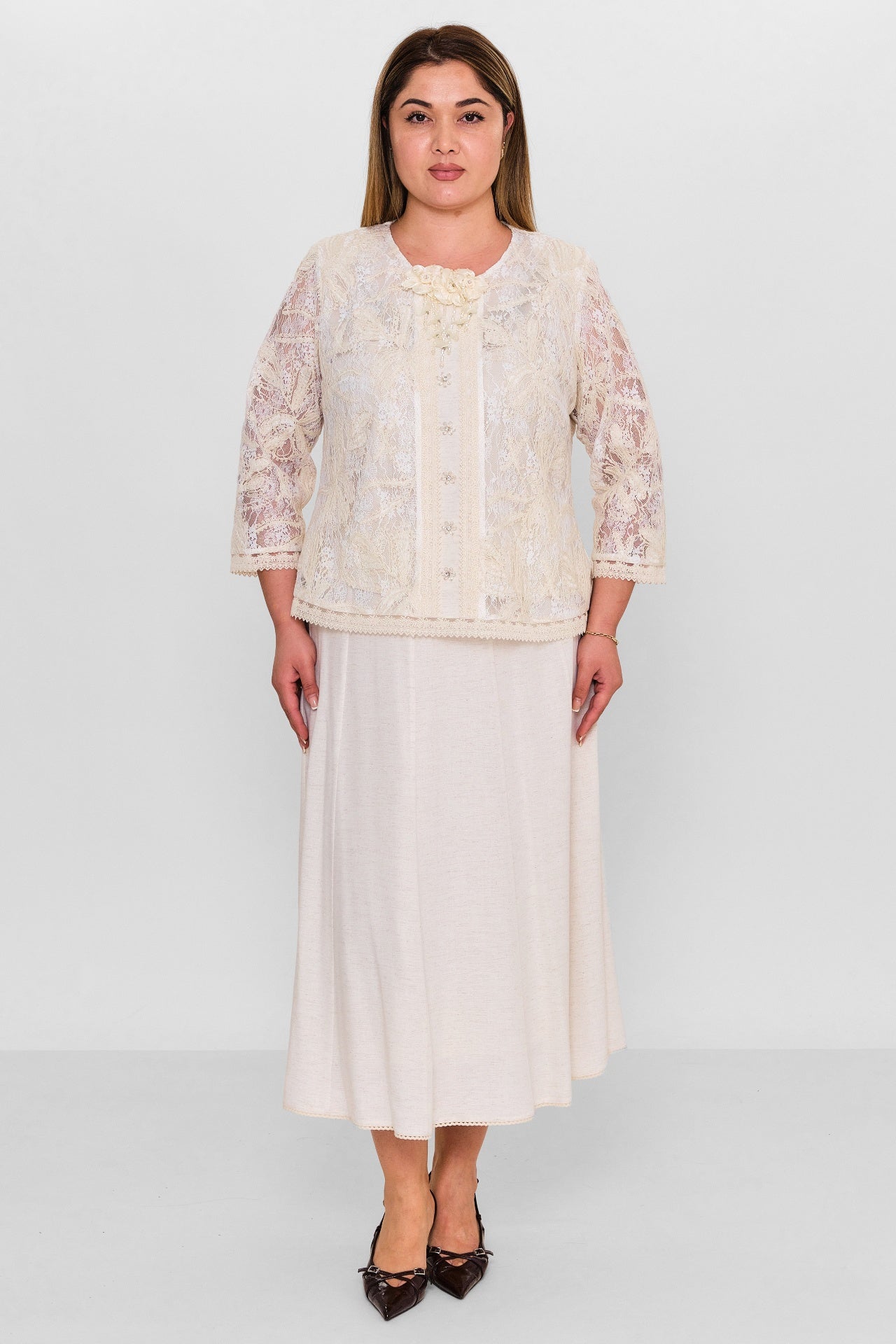 Gumanize - Plus Size Dress (GMZTK405-7688) - 8690200142475
