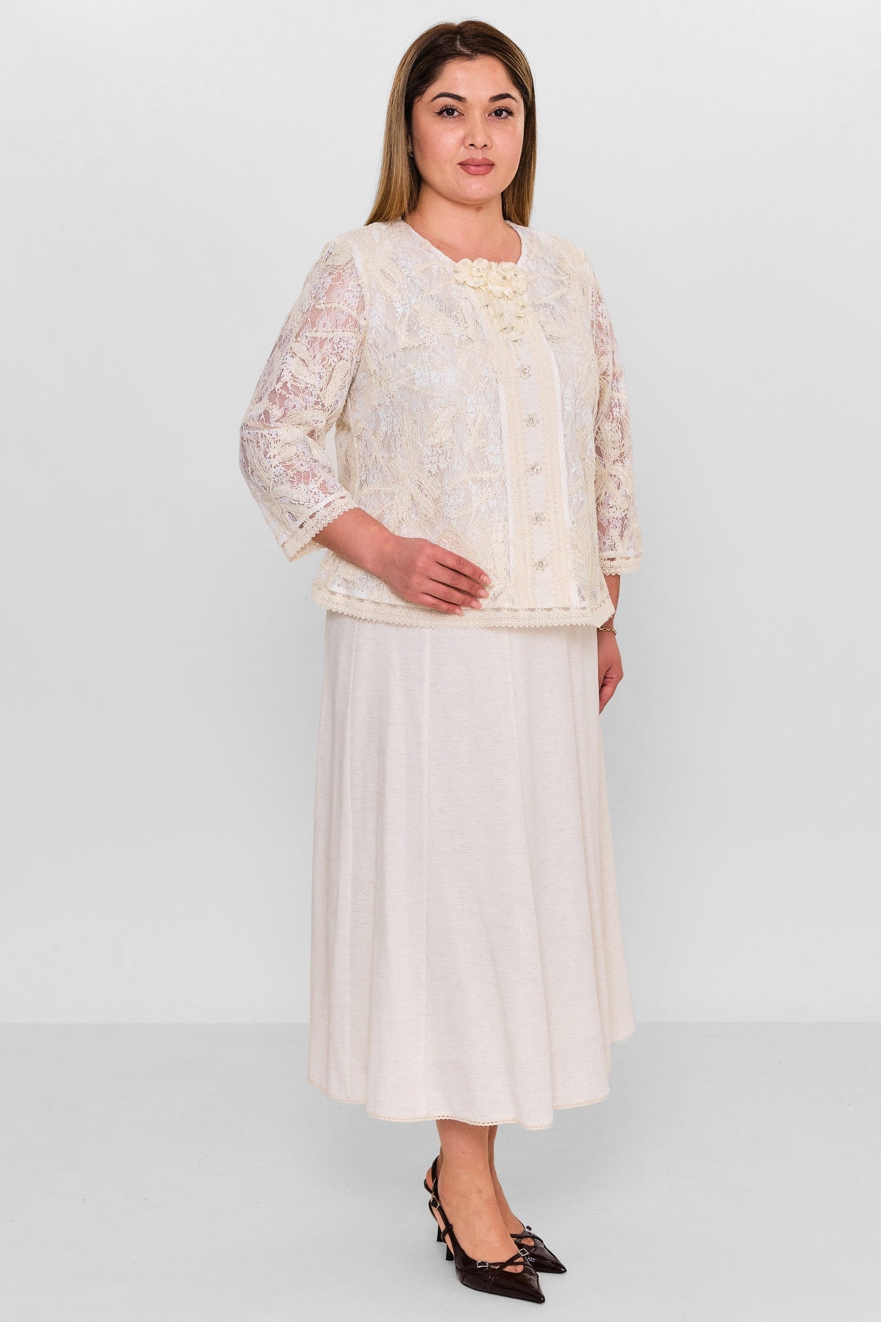 Gumanize - Plus Size Dress (GMZTK405-7688) - 8690200142475
