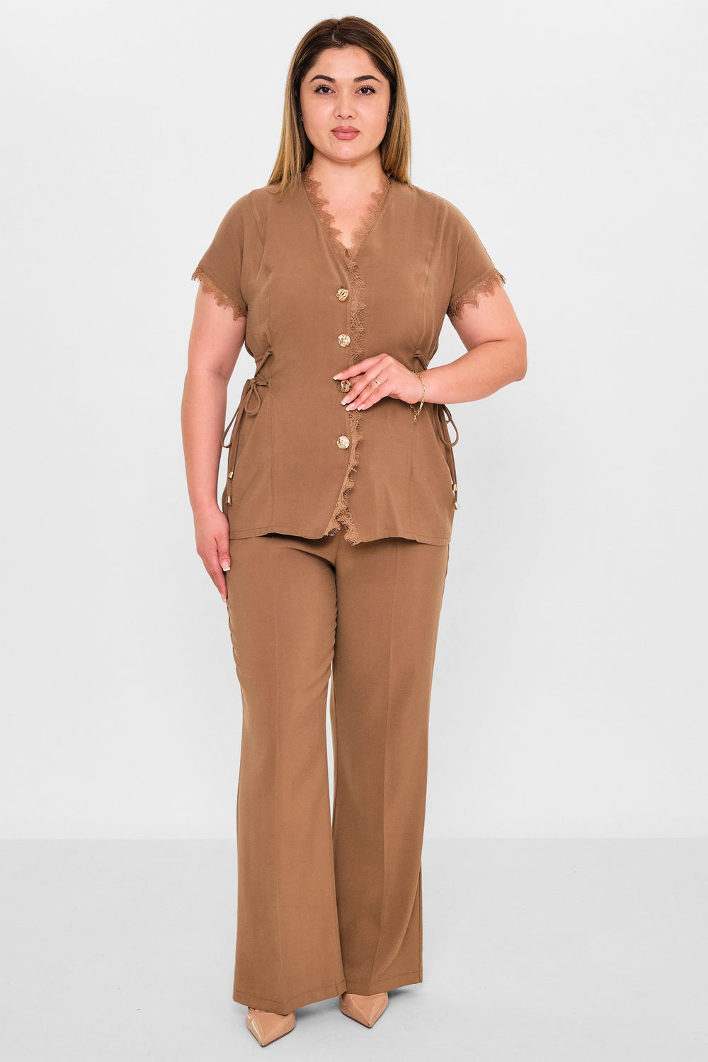 Dress port - Plus Size Suit (DSP26Y3476) - 8690200142871