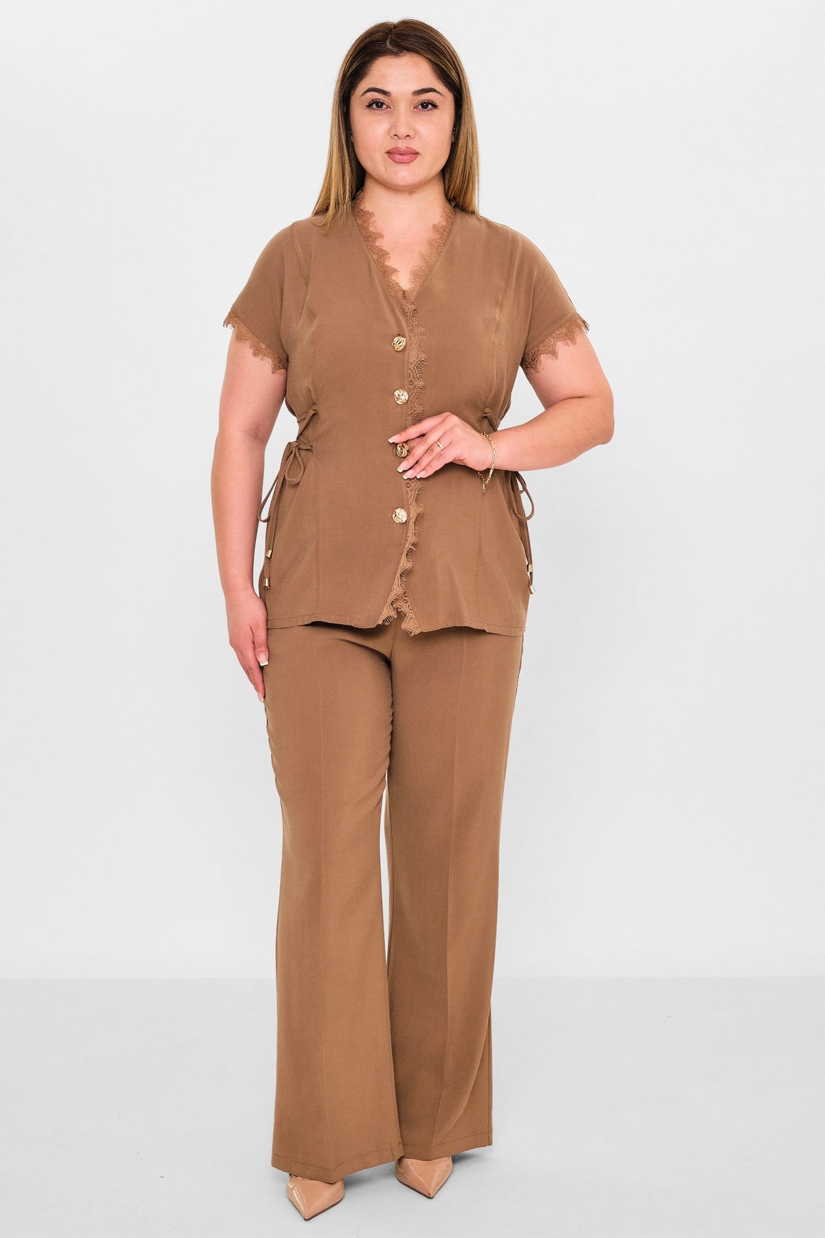 Dress port - Plus Size Suit (DSP26Y3476) - 8690200142871