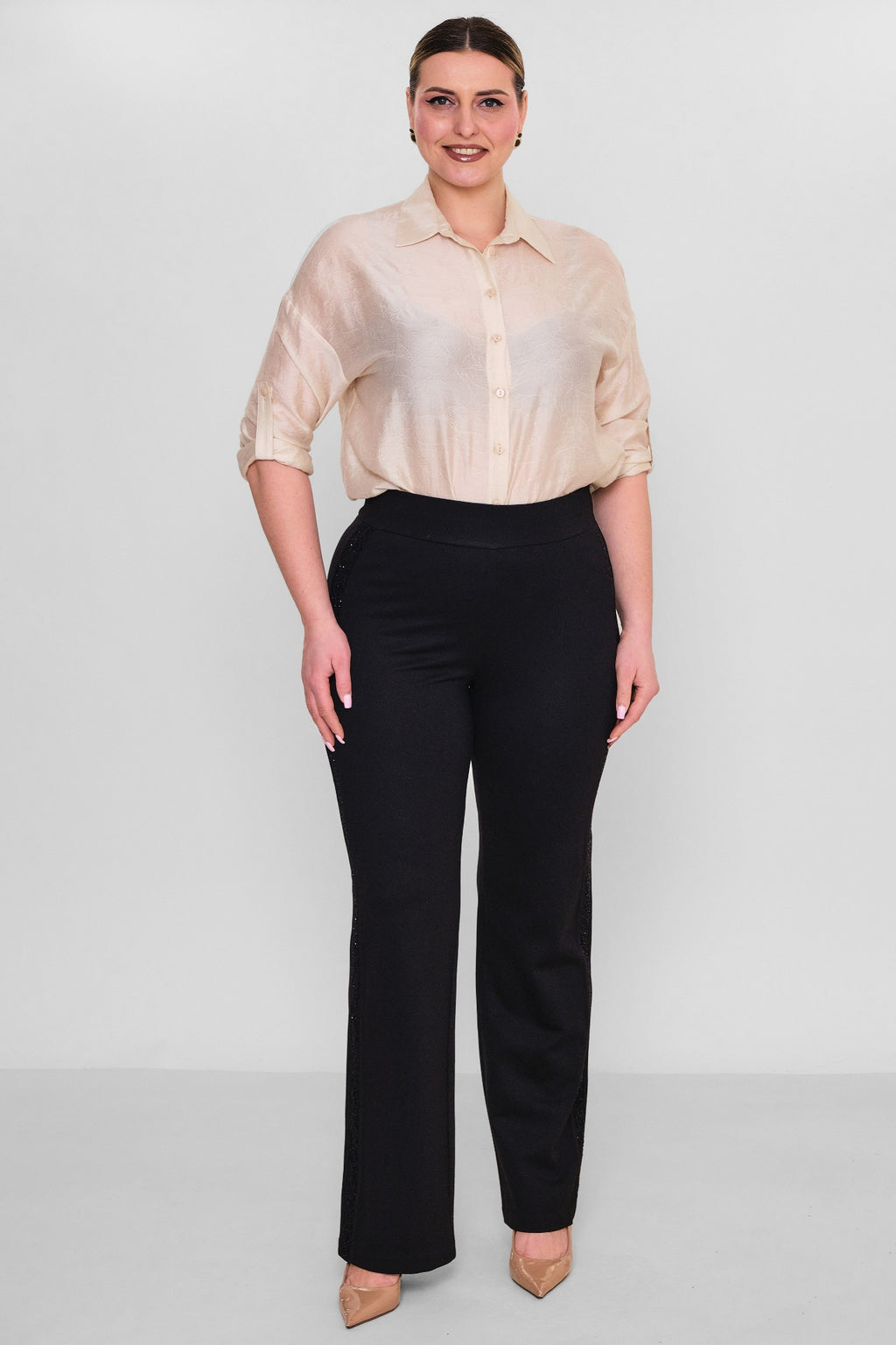 Elitline - Plus Size Trousers (ELT26Y1-24-4087) - 8690200143335