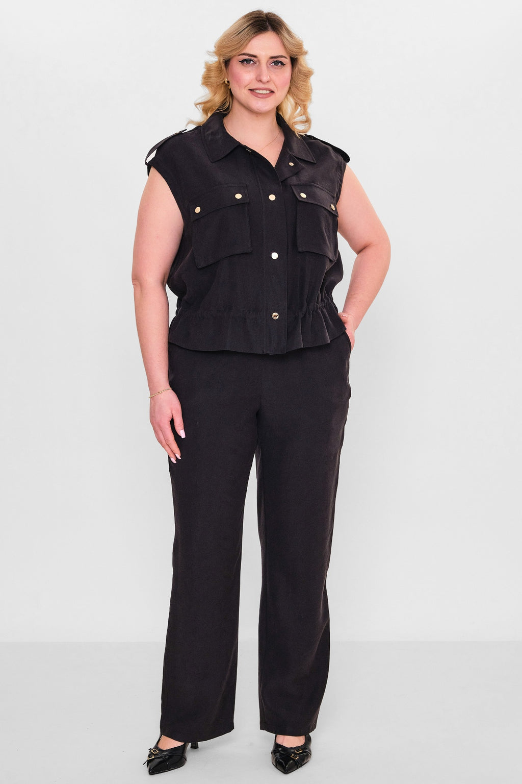 Laluce - Plus Size Trousers (L2.Y26.PNT.2P224) - 8690200143380