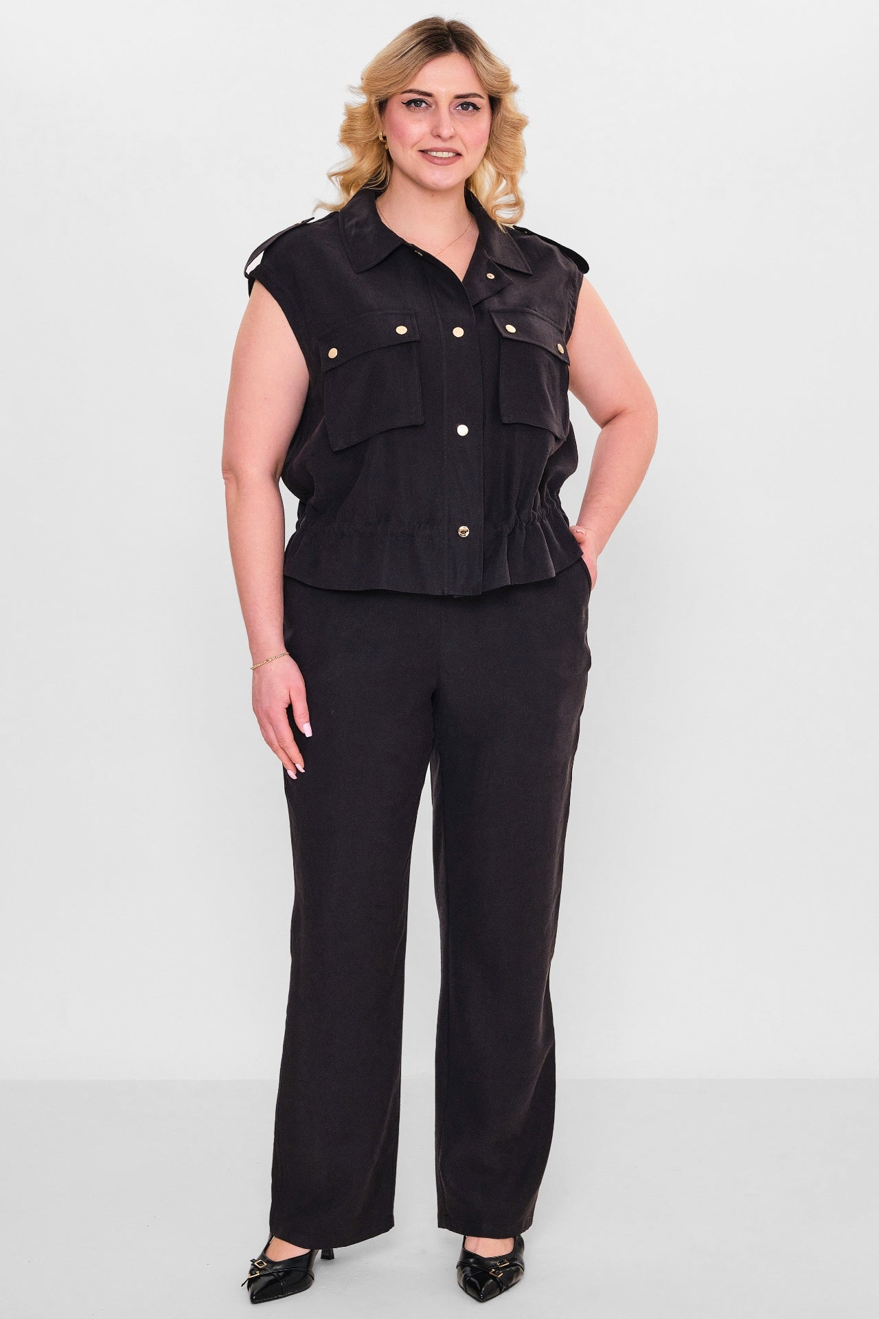 Laluce - Plus Size Trousers (L2.Y26.PNT.2P224) - 8690200143380
