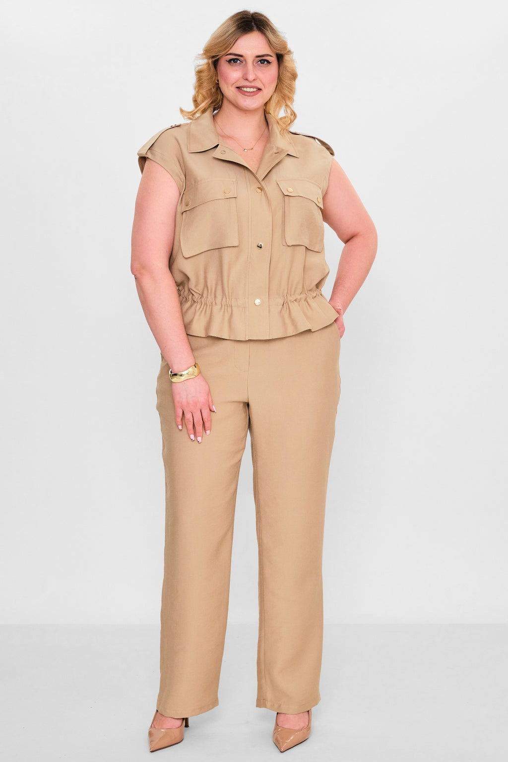 Laluce - Plus Size Trousers (L2.Y26.PNT.2P224) - 8690200143397