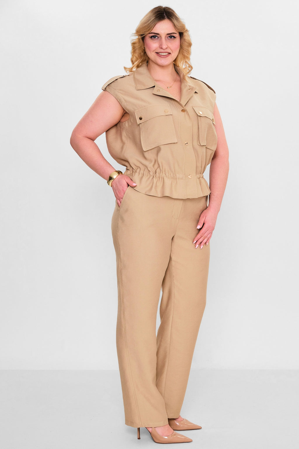 Laluce - Plus Size Trousers (L2.Y26.PNT.2P224) - 8690200143397