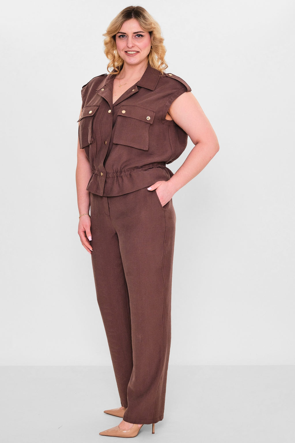 Laluce - Plus Size Trousers (L2.Y26.PNT.2P224) - 8690200143403