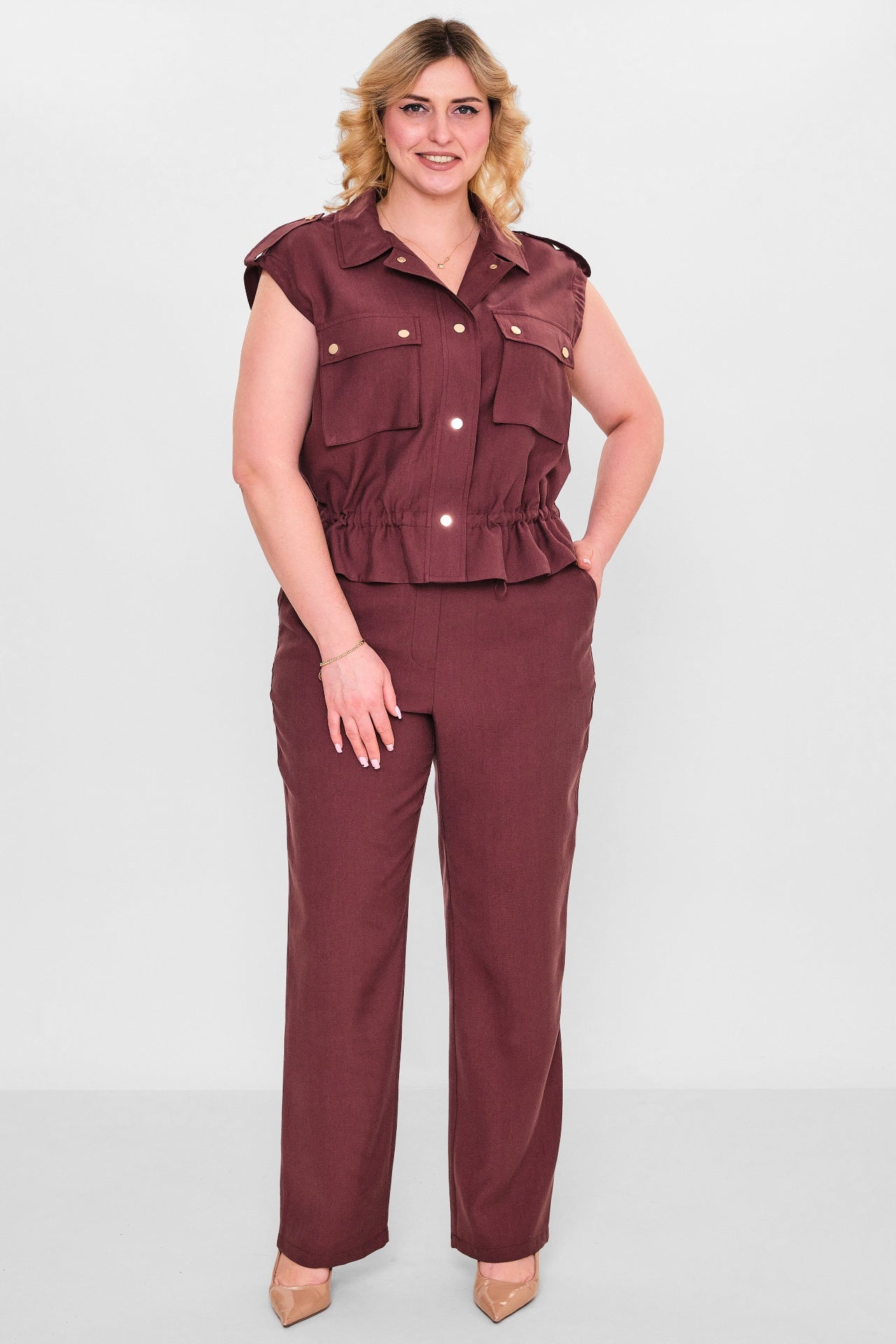 Laluce - Plus Size Trousers (L2.Y26.PNT.2P224) - 8690200143410