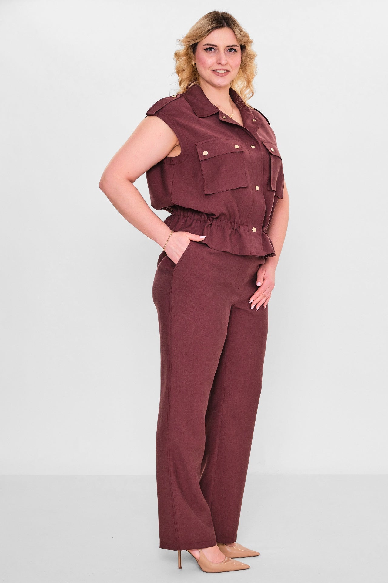 Laluce - Plus Size Trousers (L2.Y26.PNT.2P224) - 8690200143410