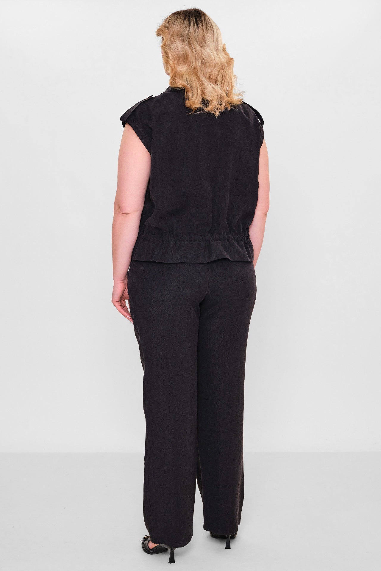 Laluce - Plus Size Waistcoat (L2.Y26.YK.2Y14) - 8690200143427