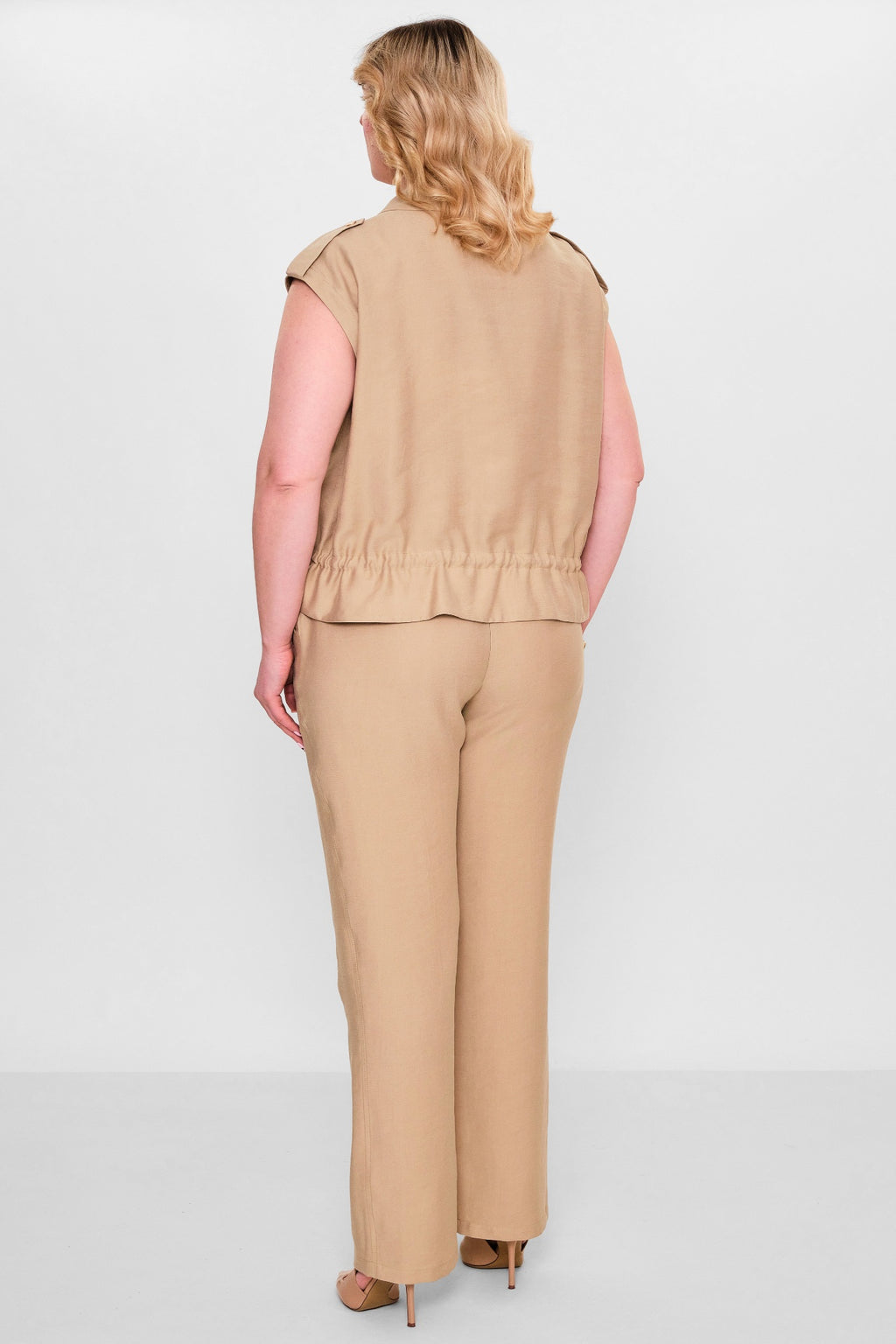 Laluce - Plus Size Waistcoat (L2.Y26.YK.2Y14) - 8690200143434