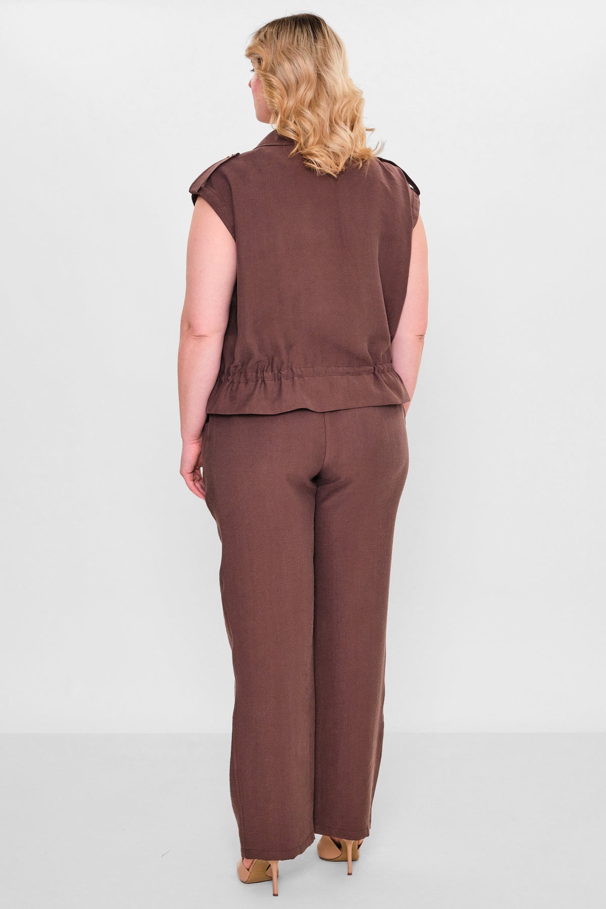Laluce - Plus Size Waistcoat (L2.Y26.YK.2Y14) - 8690200143441