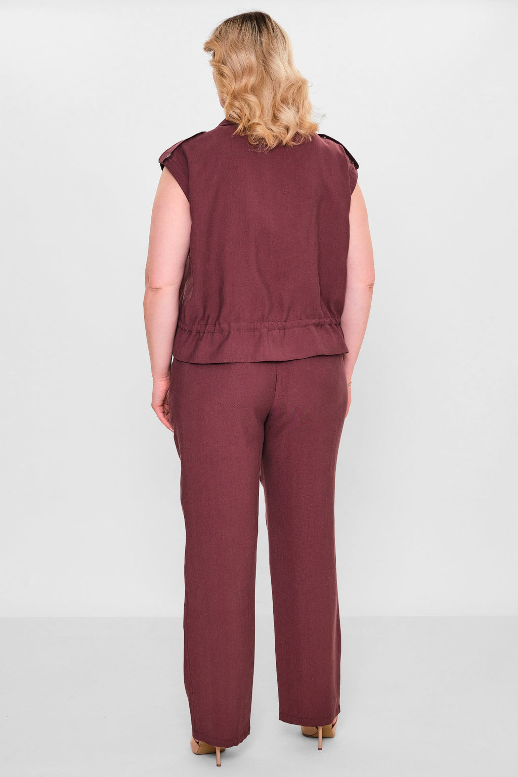 Laluce - Plus Size Waistcoat (L2.Y26.YK.2Y14) - 8690200143458