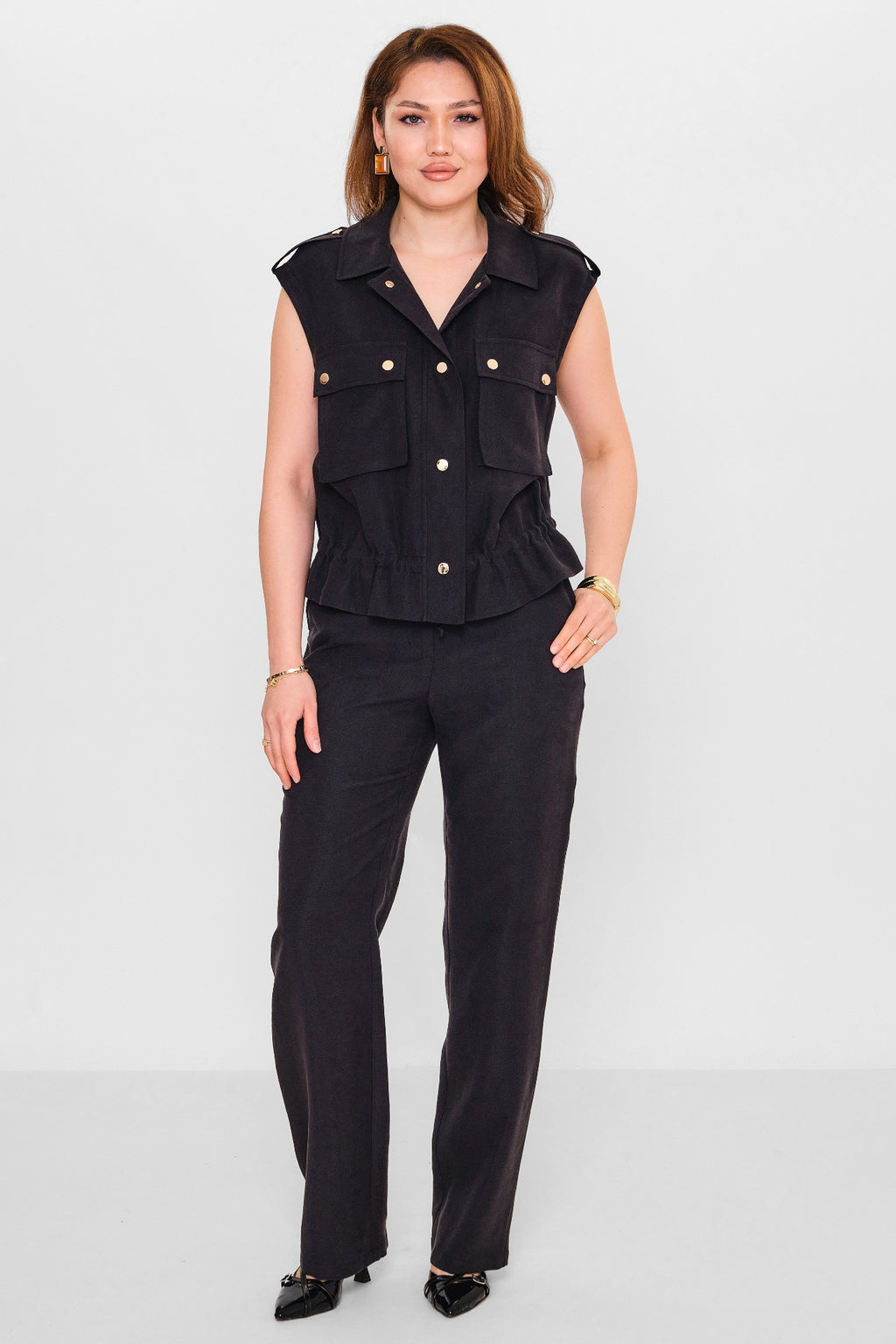 Qm - Plus Size Waistcoat (QM.Y26.TK.QY24) - 8690200143540