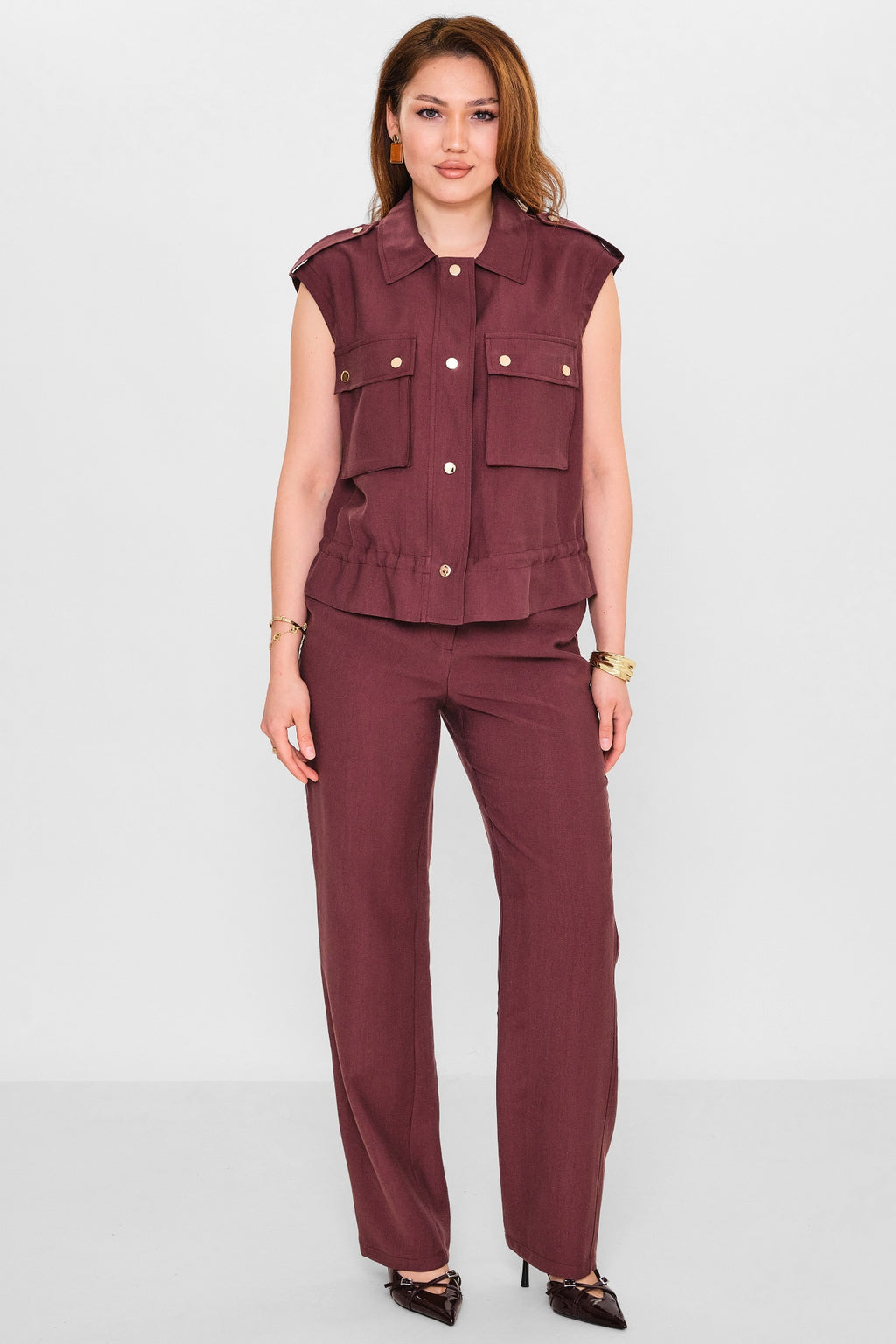 Qm - Plus Size Waistcoat (QM.Y26.TK.QY24) - 8690200143571