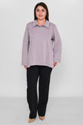 Kifayet - Extended Plus Size Shirt (KFY26Y23706-01) - 8690200143601