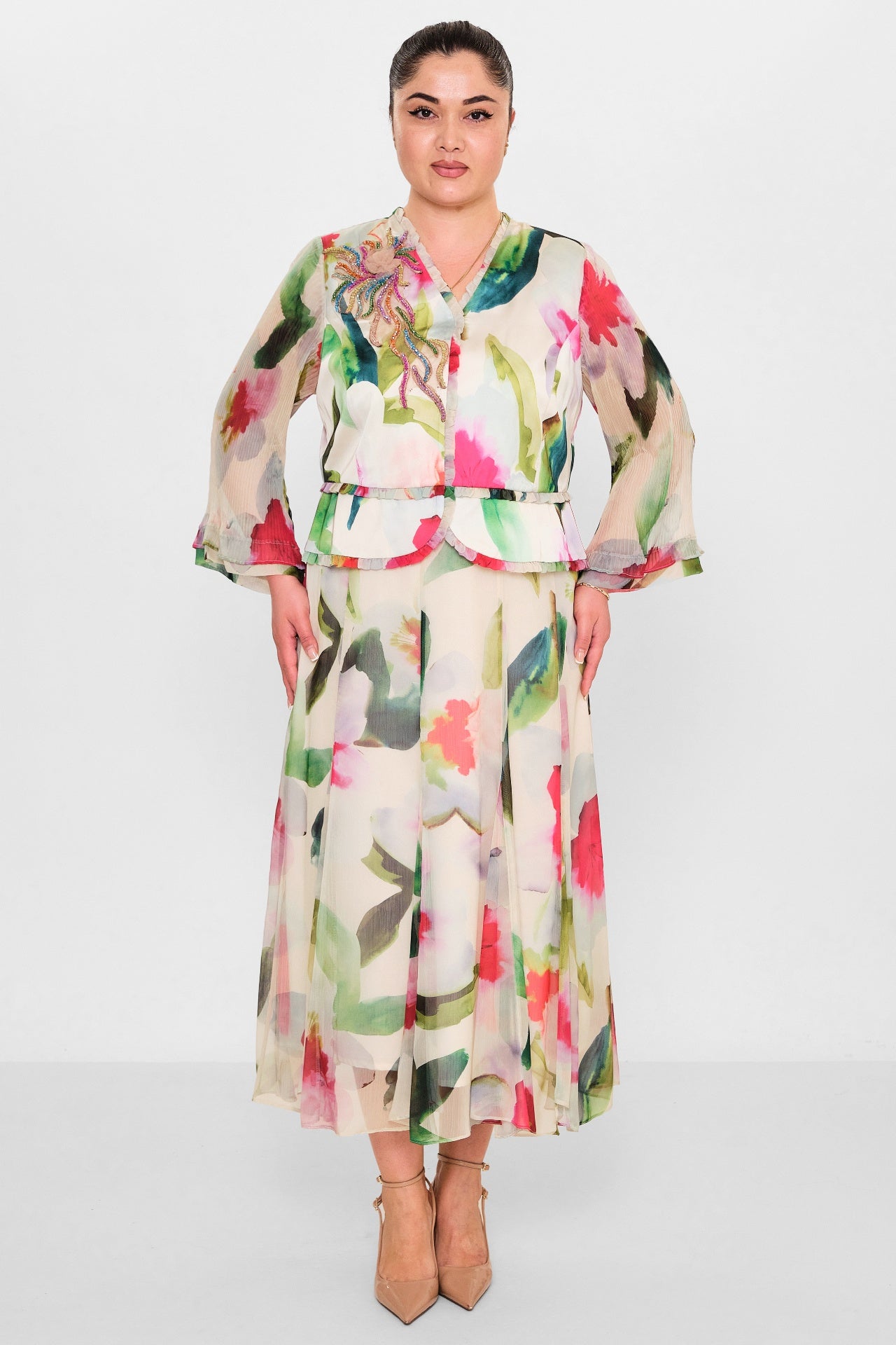 Gumanize - Plus Size Dress (GMZ2025-499-7531) - 8690200144042