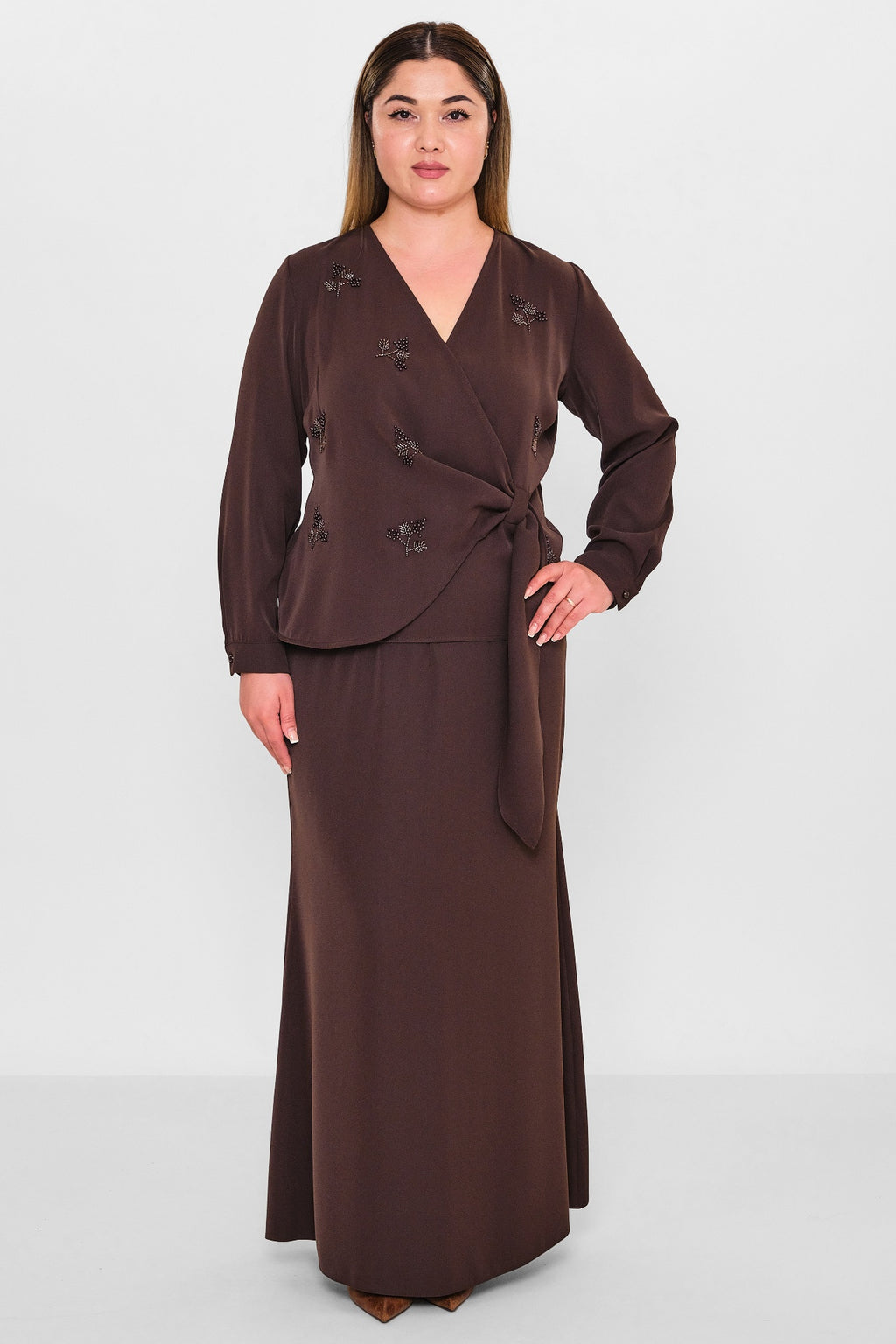 Dress port - Plus Size Suit (DSP26Y3440) - 8690200144103