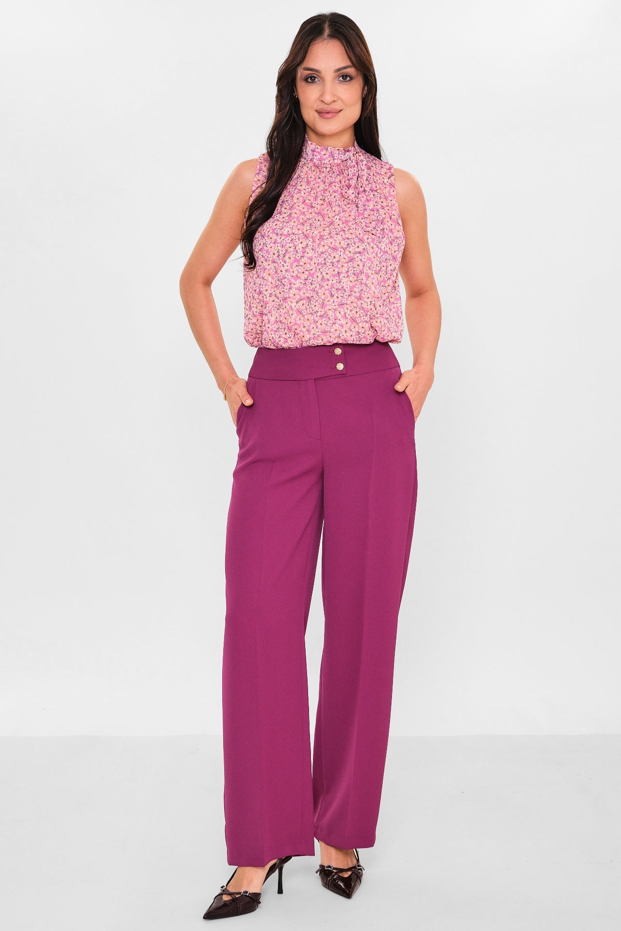 Selen - Plus Size Trousers (SLN26Y31890) - 8690200144127